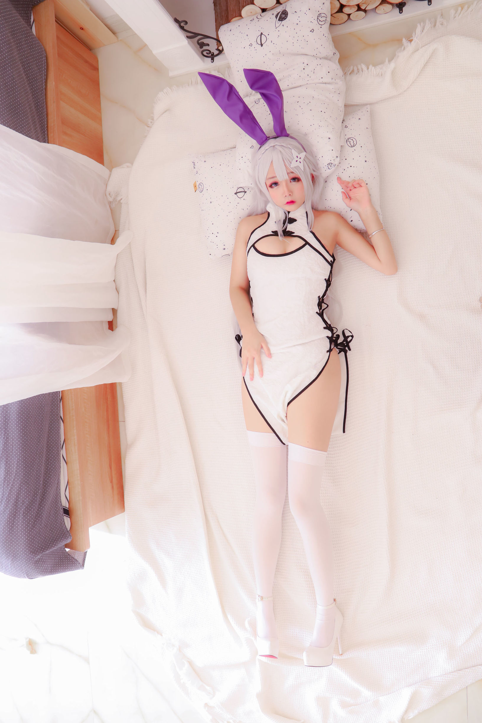 Cosplay日奈娇 白旗袍