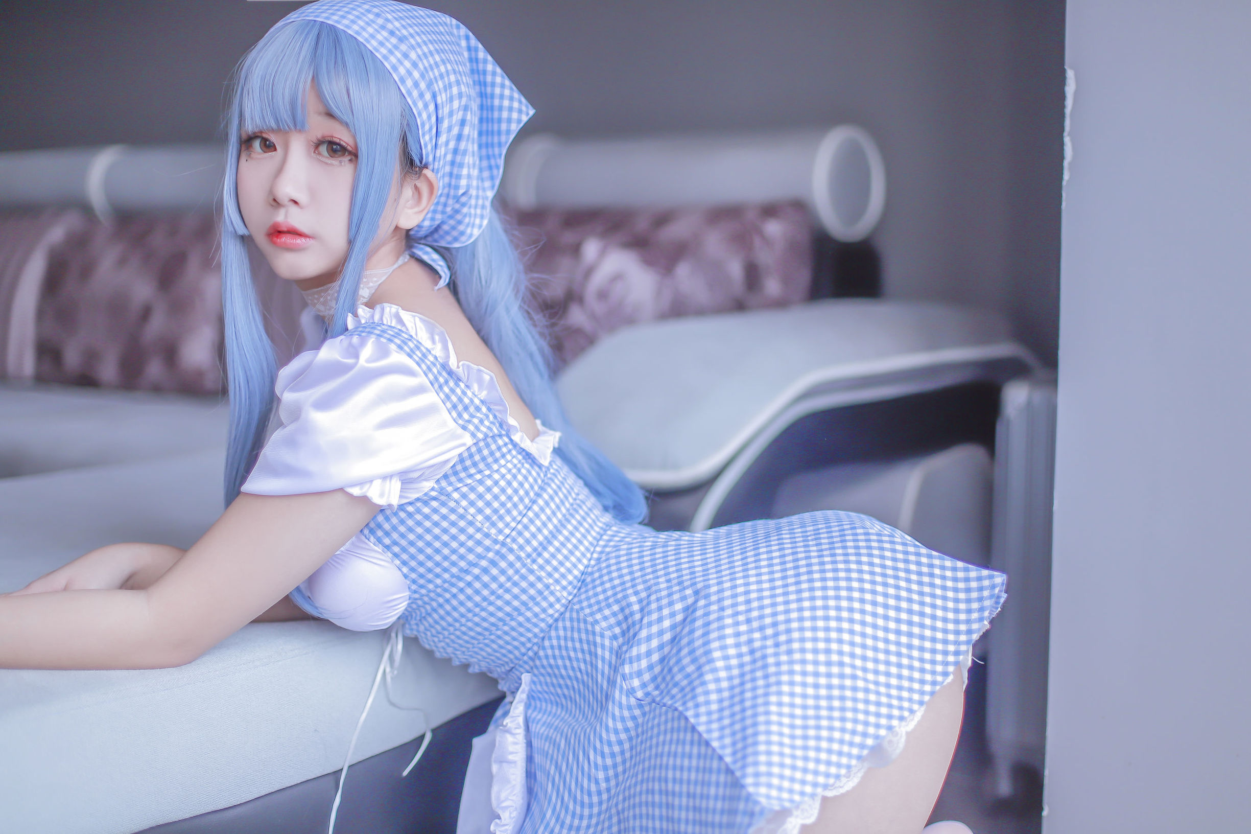 Cosplay Ri Nai Jiao Blue Maid
