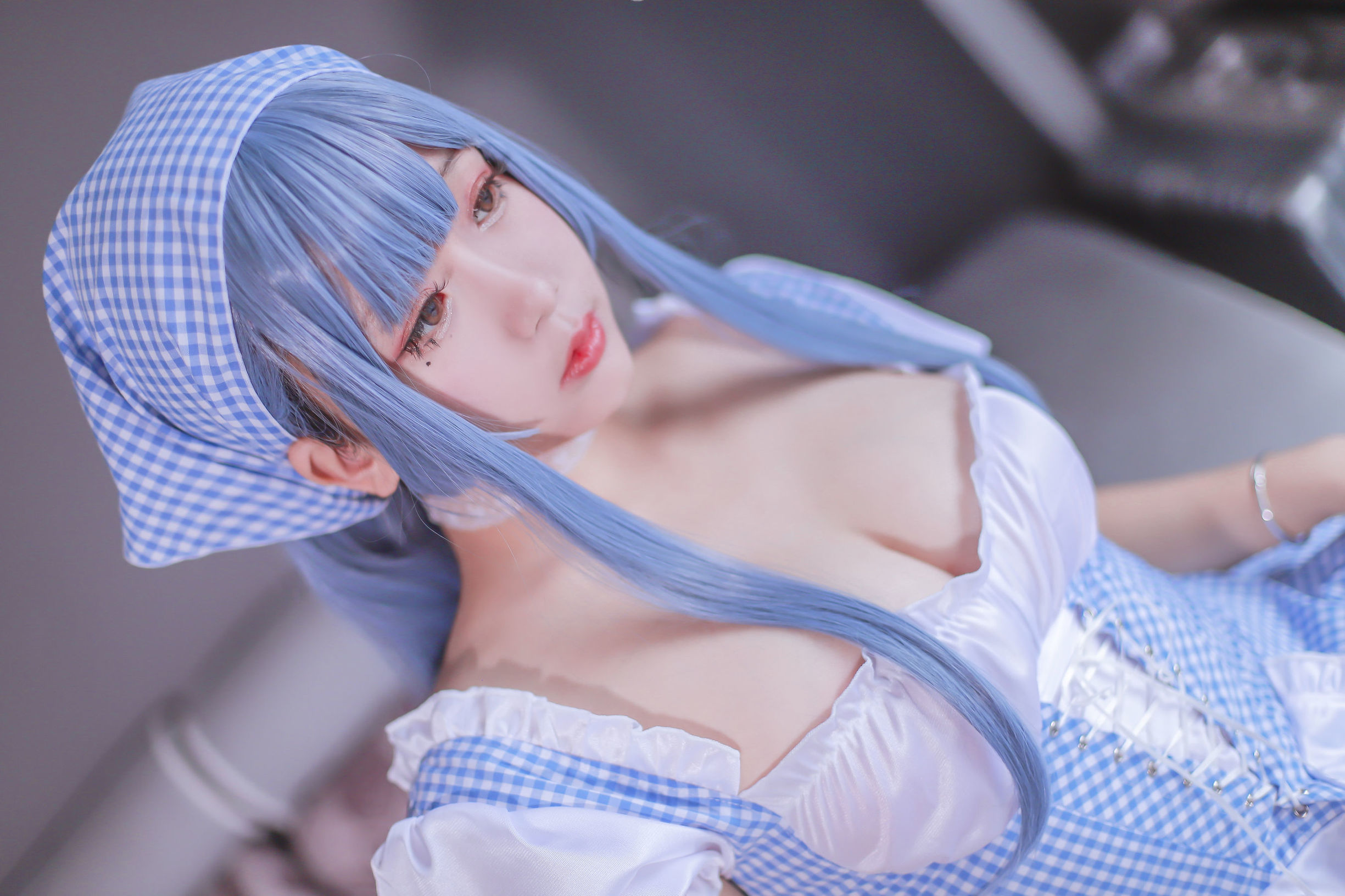 Cosplay Ri Nai Jiao Blue Maid