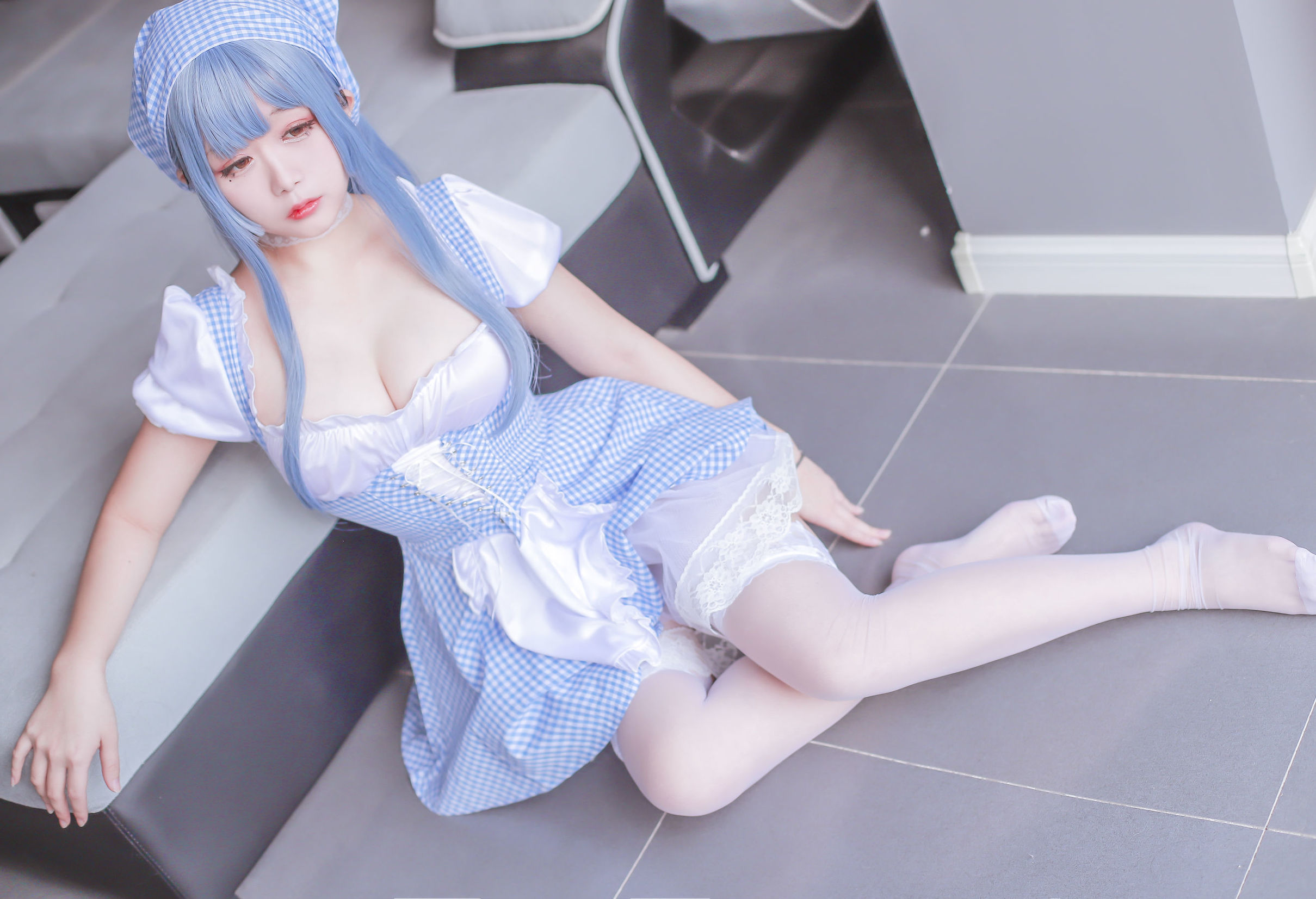 Cosplay日奈嬌 藍色女僕