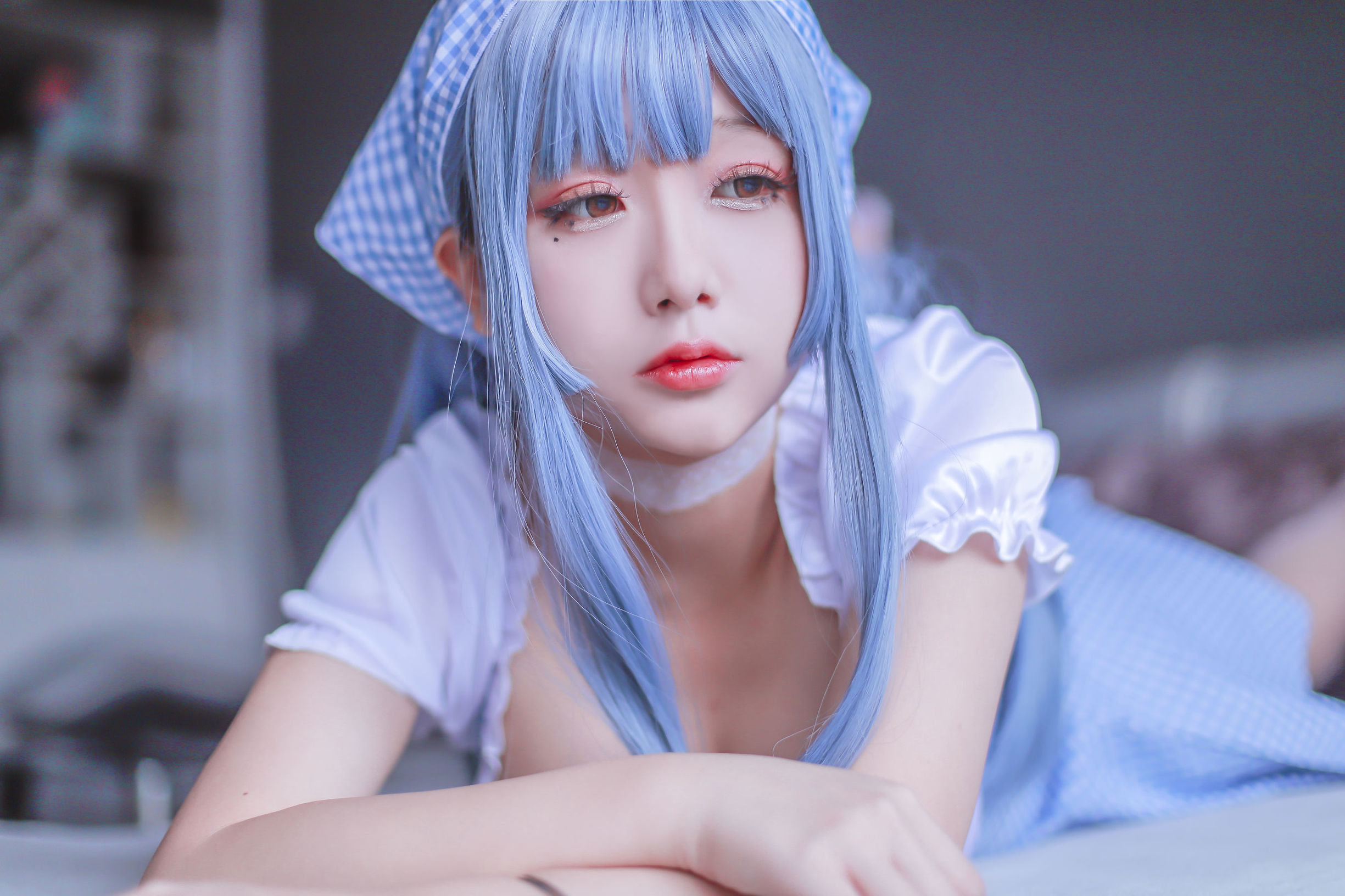 Cosplay Ri Nai Jiao Blue Maid