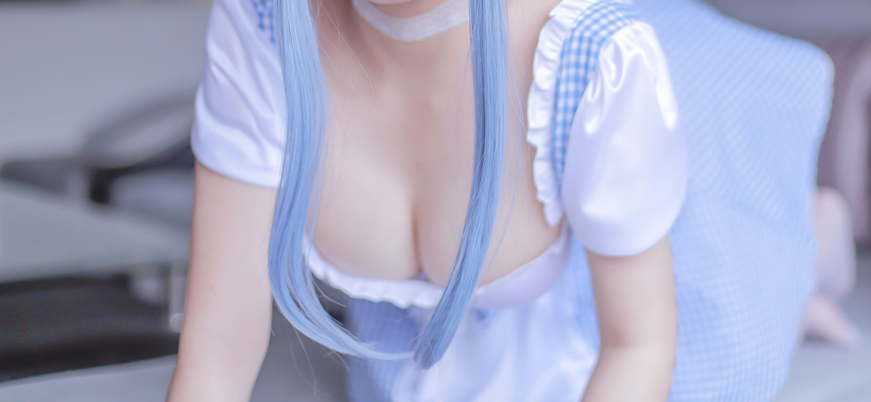 Cosplay Ri Nai Jiao Blue Maid
