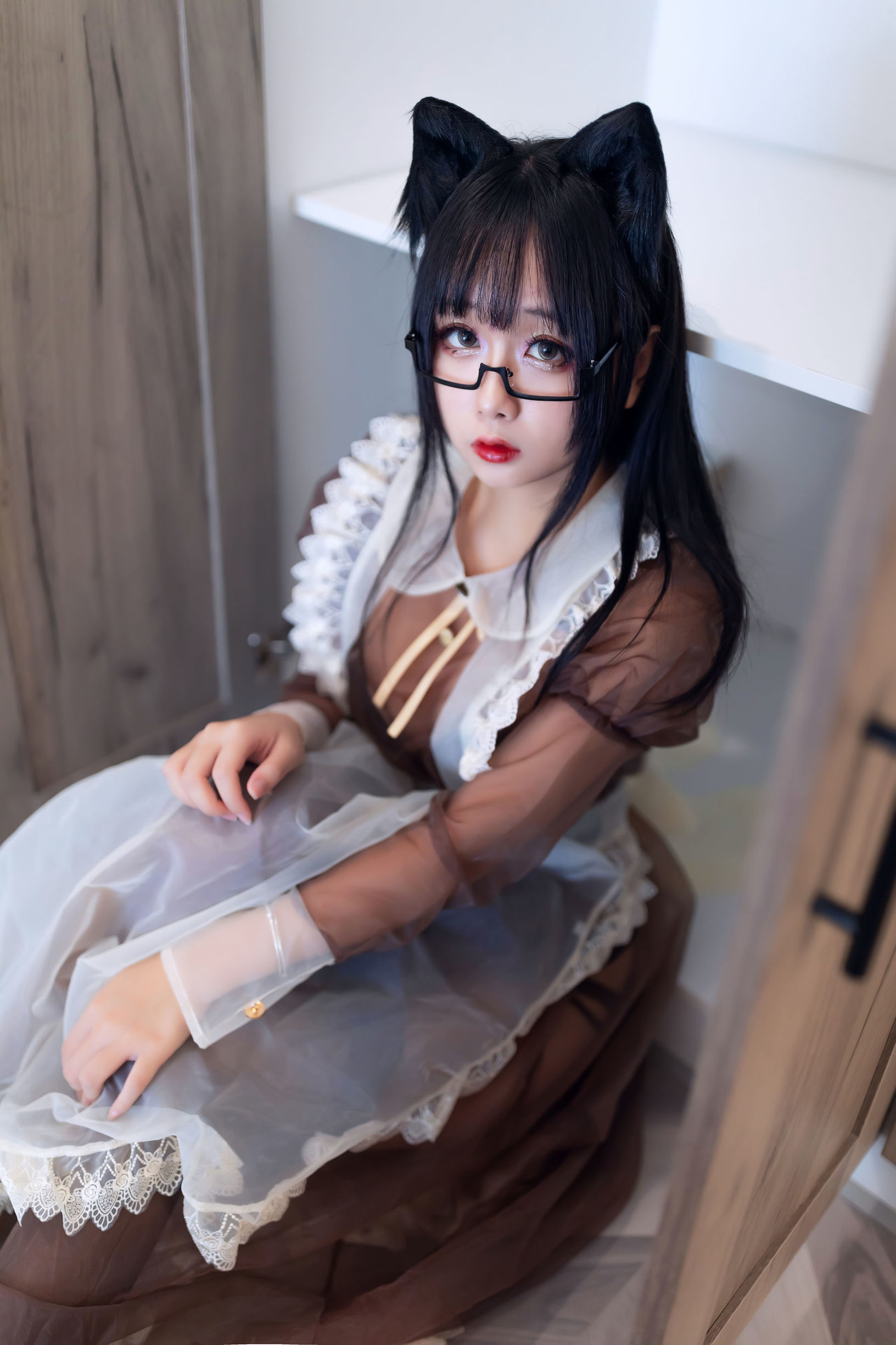 Cosplay Ri Nai Jiao Transparent Maid
