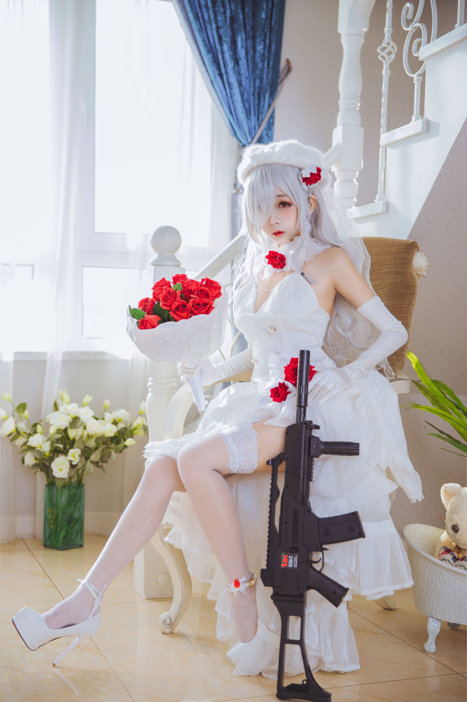 코스프레 일내교 g36c 예복