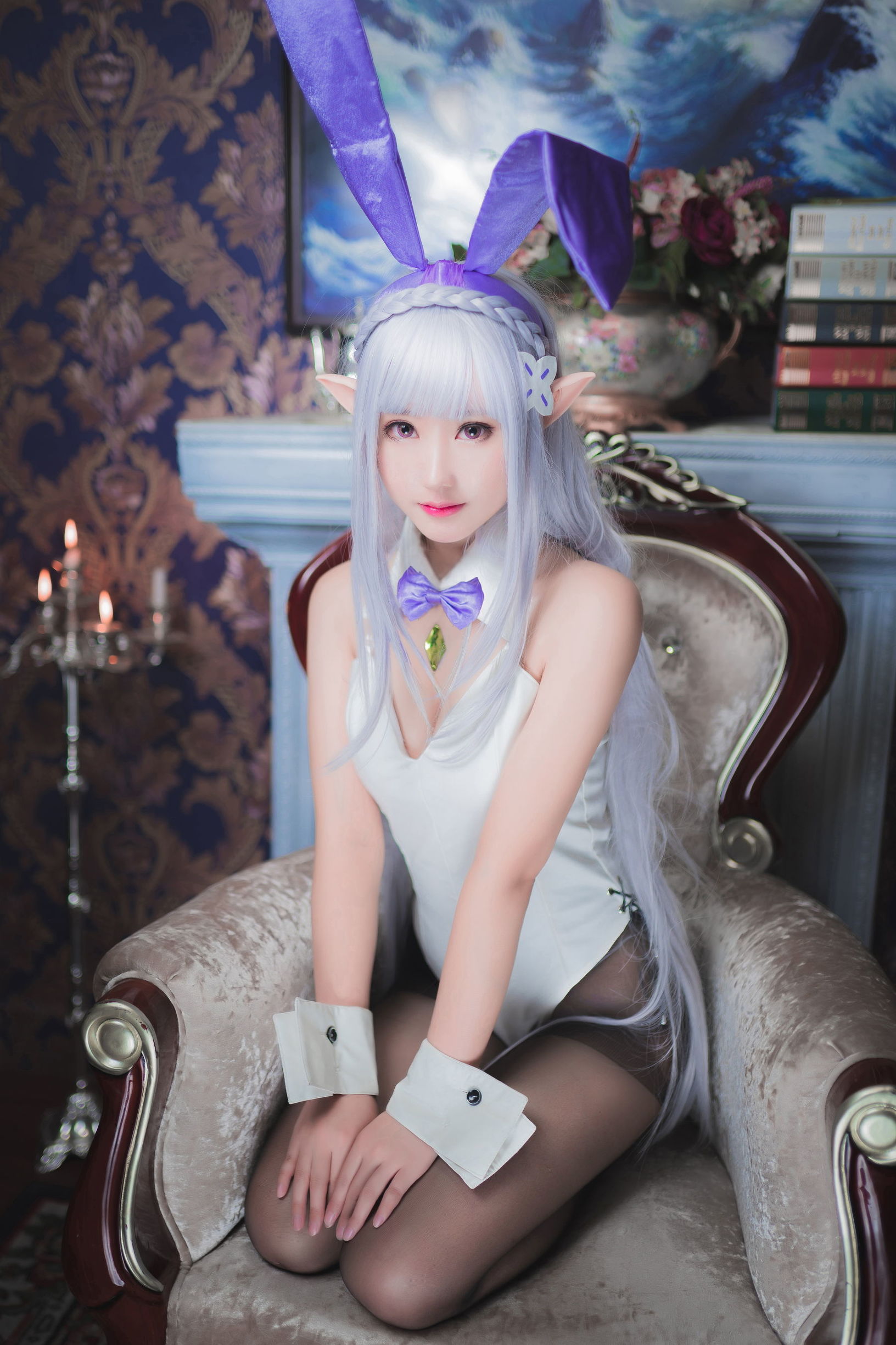Cosplay Mo Xiao Wu – Emilia Bunny Girl