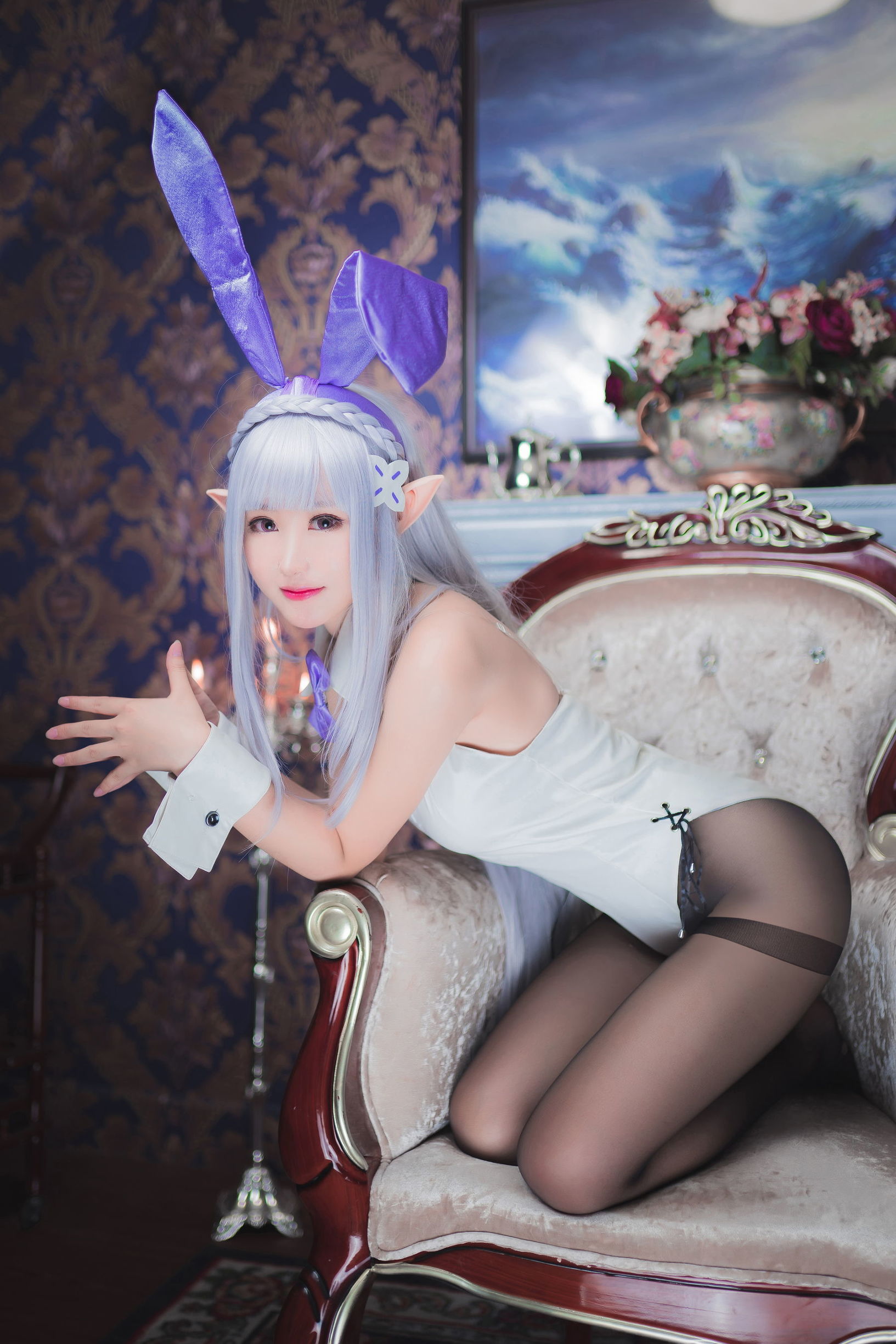 Cosplay Mo Xiao Wu – Emilia Bunny Girl