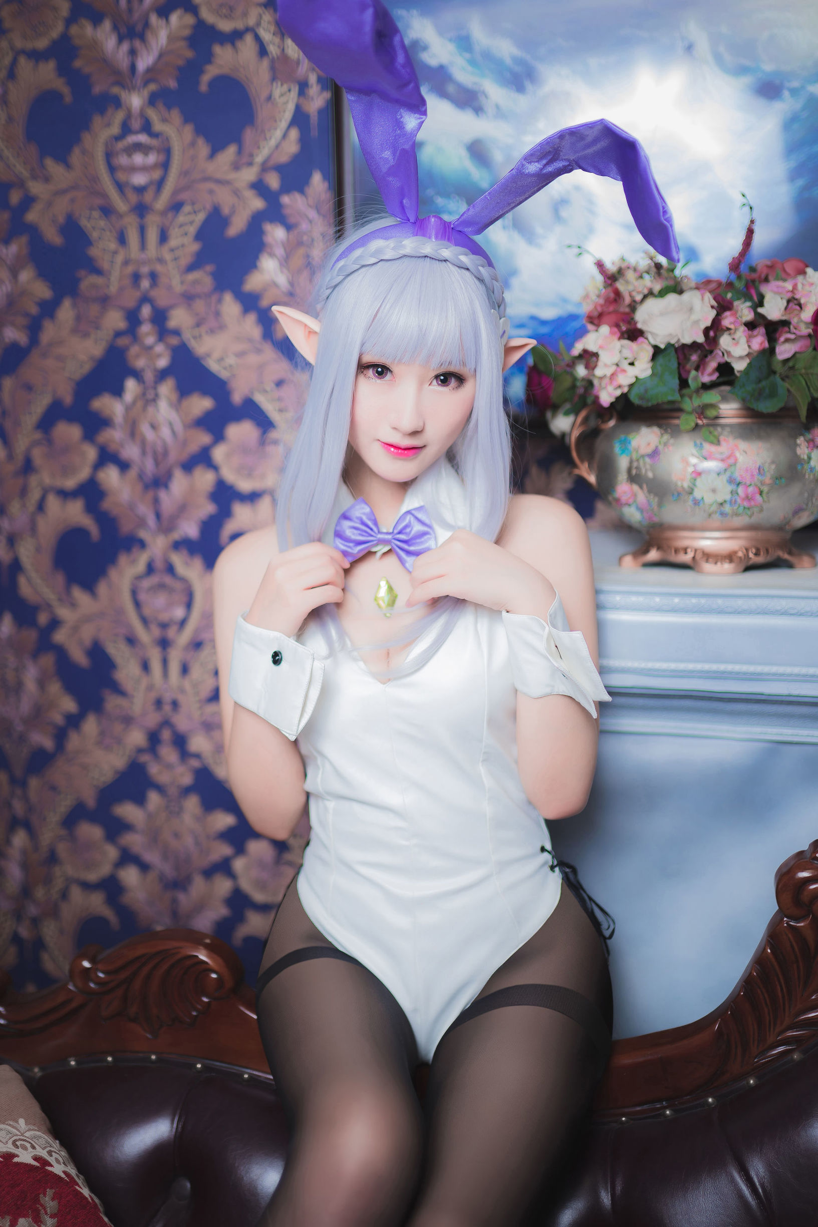 Cosplay Mo Xiao Wu – Emilia Bunny Girl