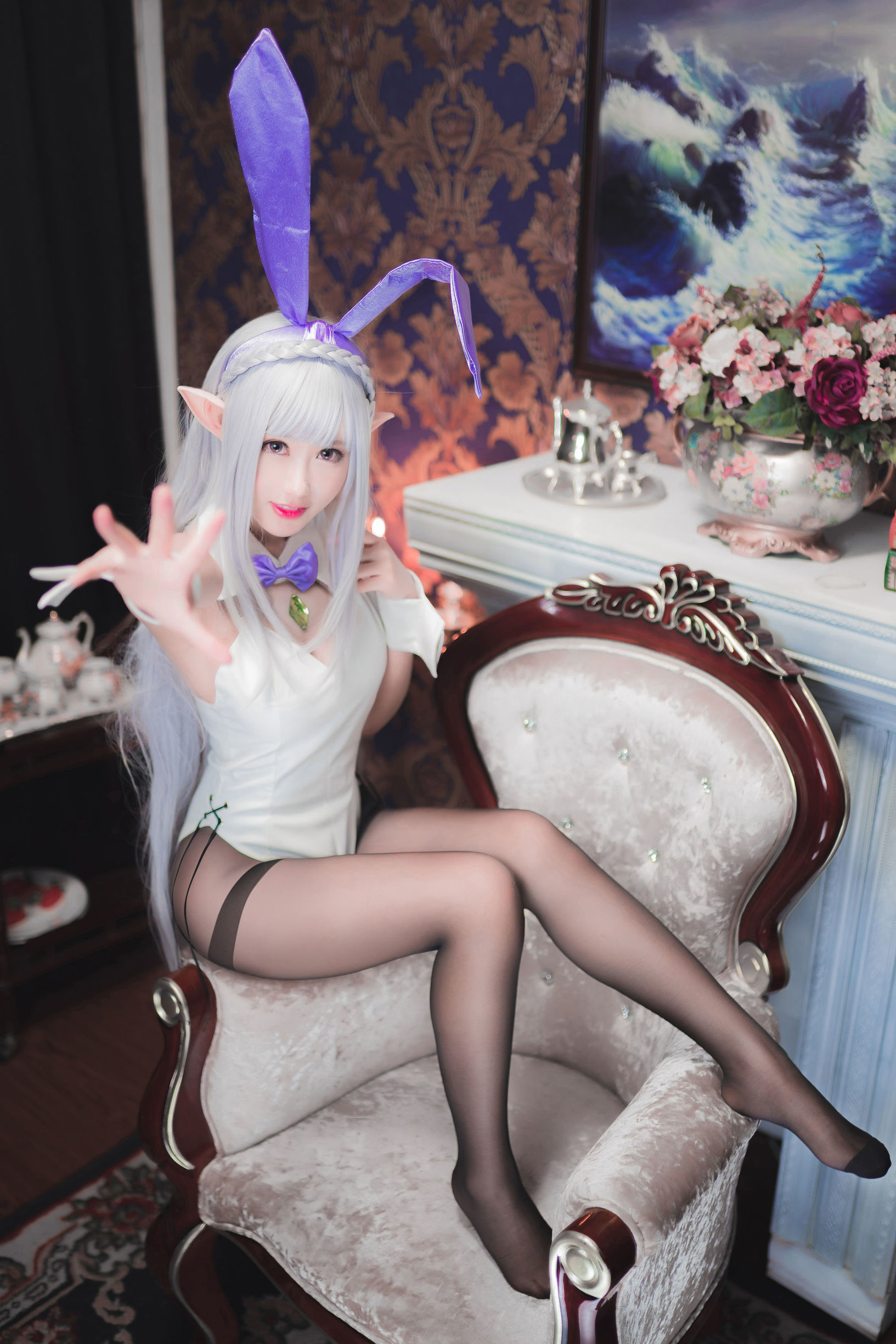 Cosplay Mo Xiao Wu – Emilia Bunny Girl