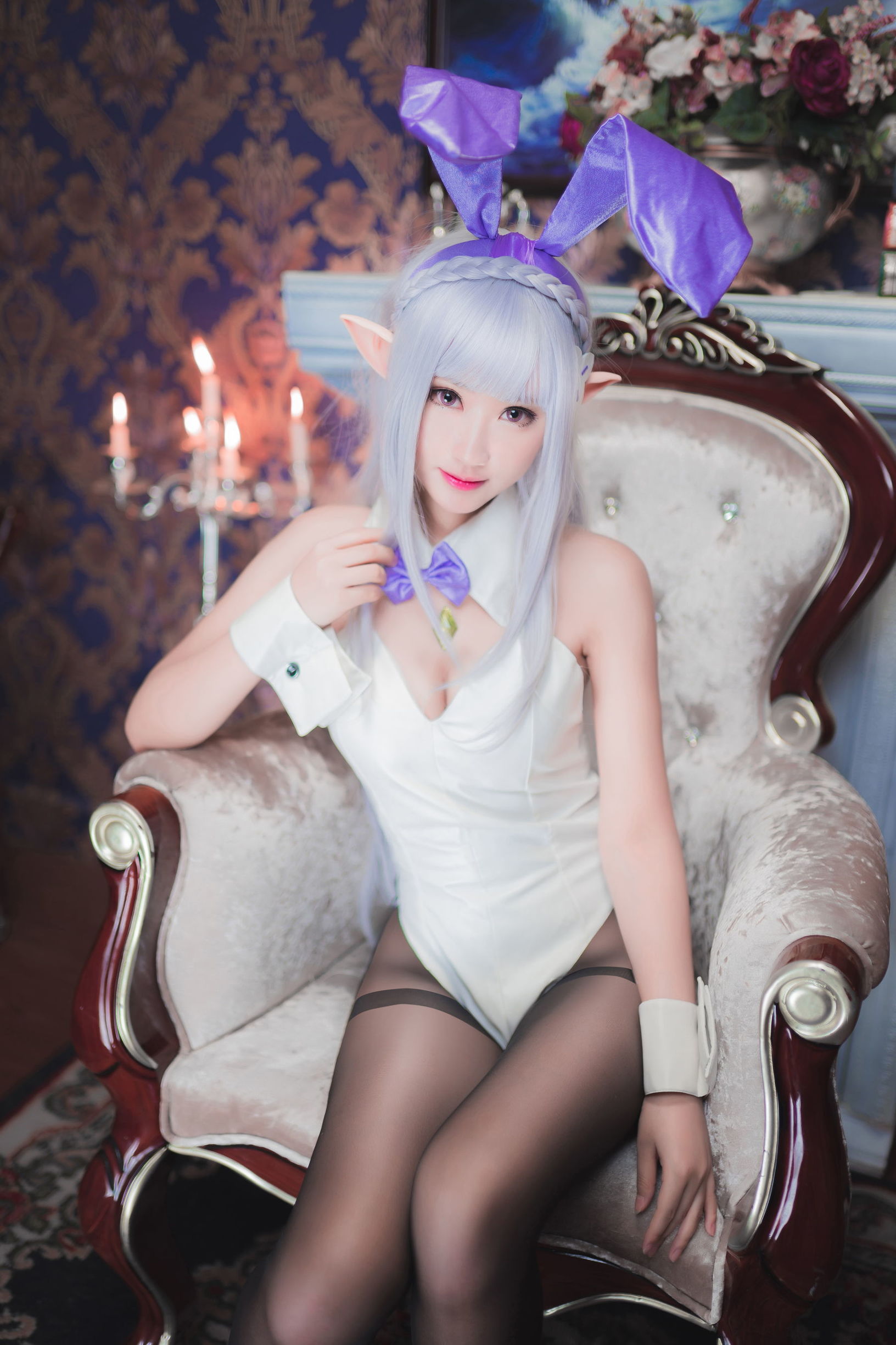 Cosplay Mo Xiao Wu – Emilia Bunny Girl