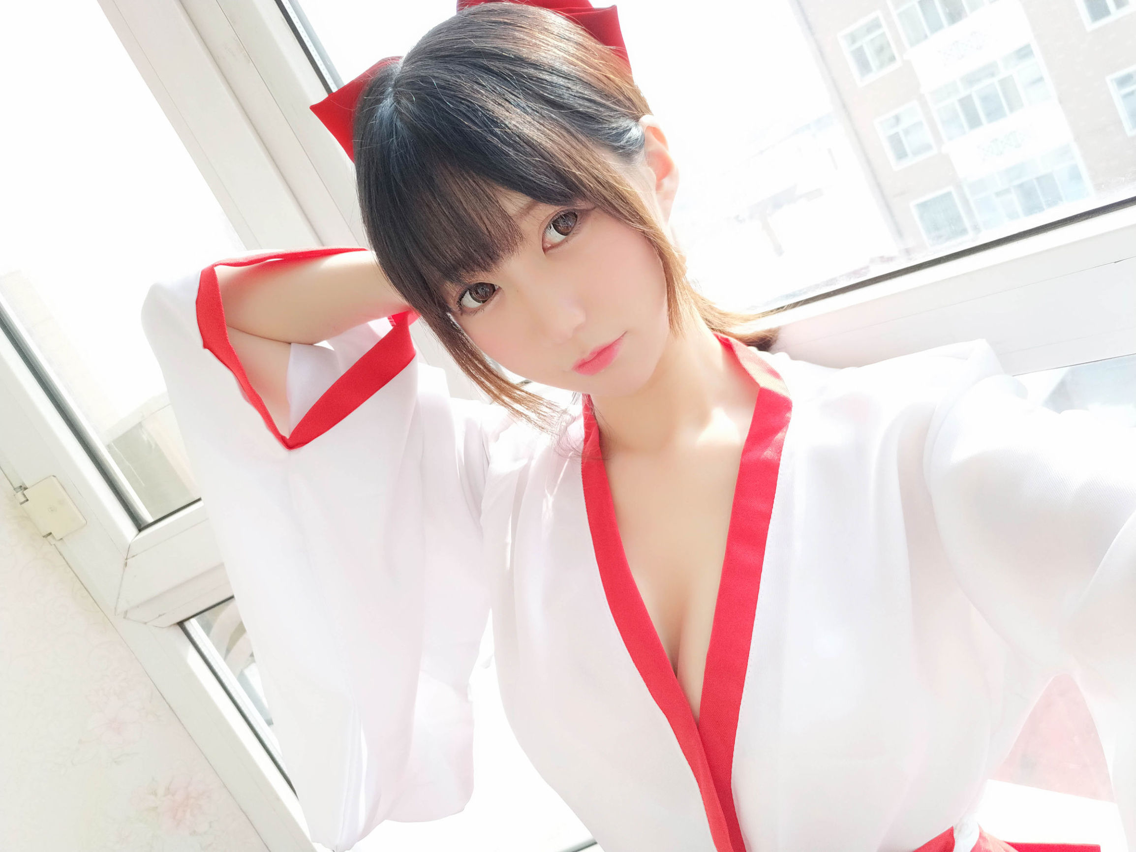 ナギサ魔物喵[fantia] かわいい巫女さん