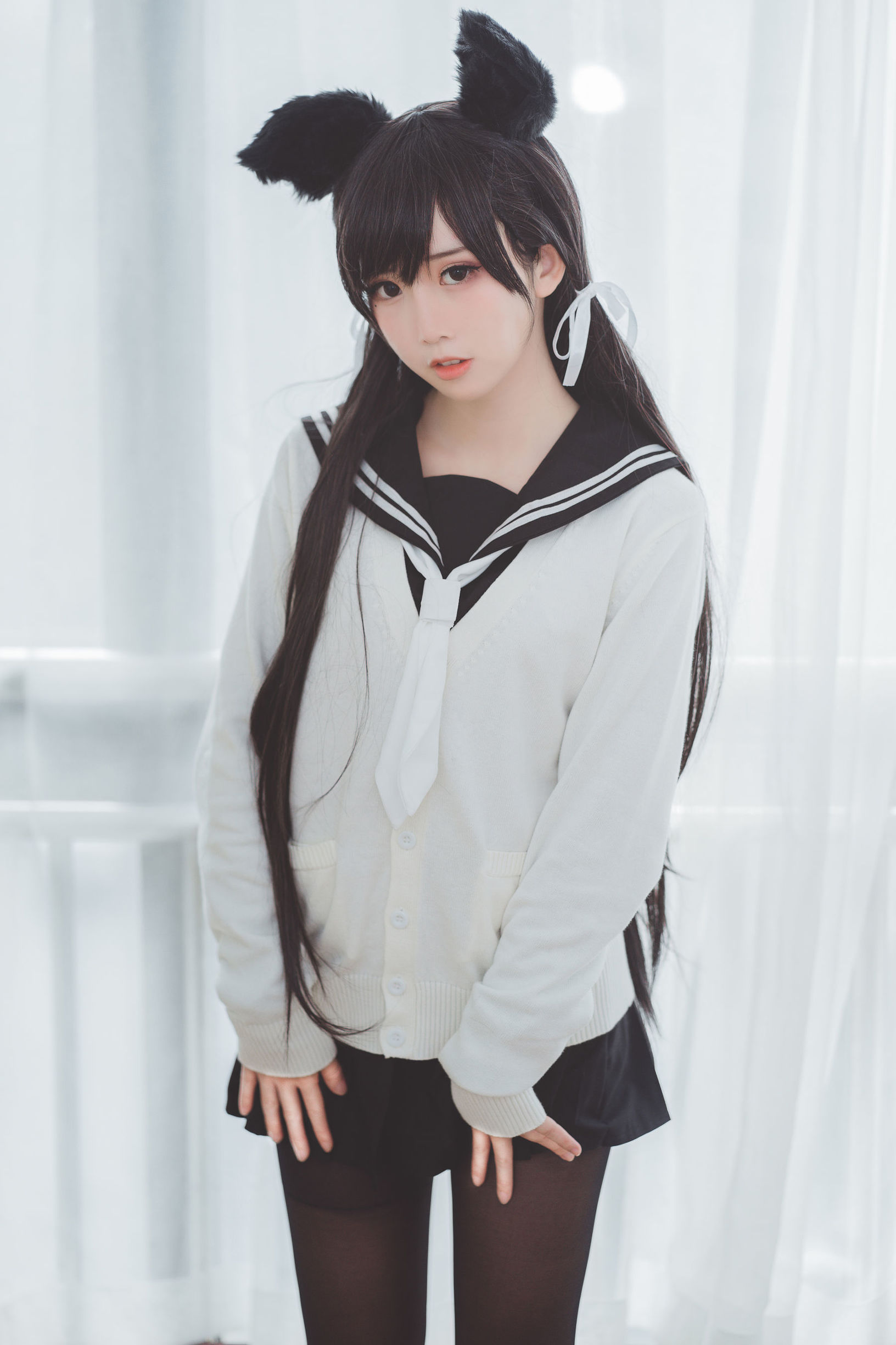 Cosplay Photos] Cute Popular Coser Mianbing Xianer - Uniform Atago