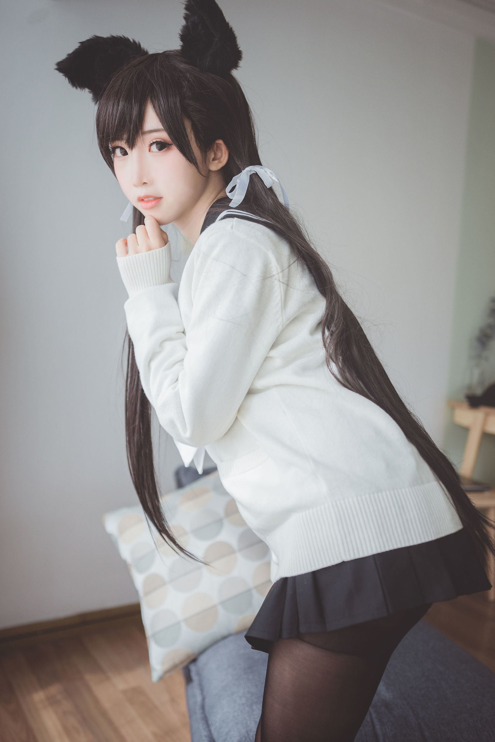 Cosplay Photos] Cute Popular Coser Mianbing Xianer - Uniform Atago