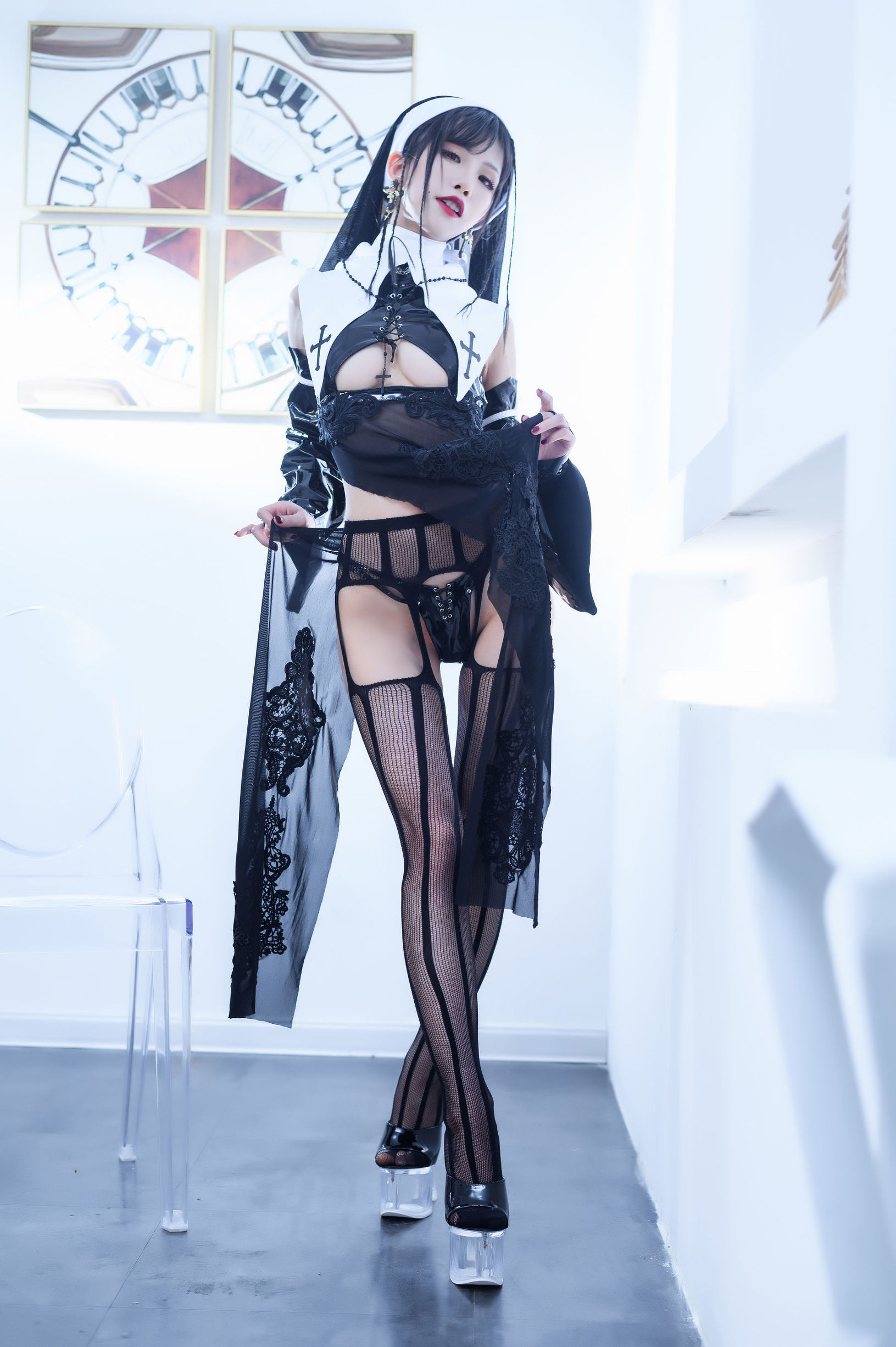 Cosplay Ảnh] Blogger Anime Shui Miao Aqua - Nữ Tu