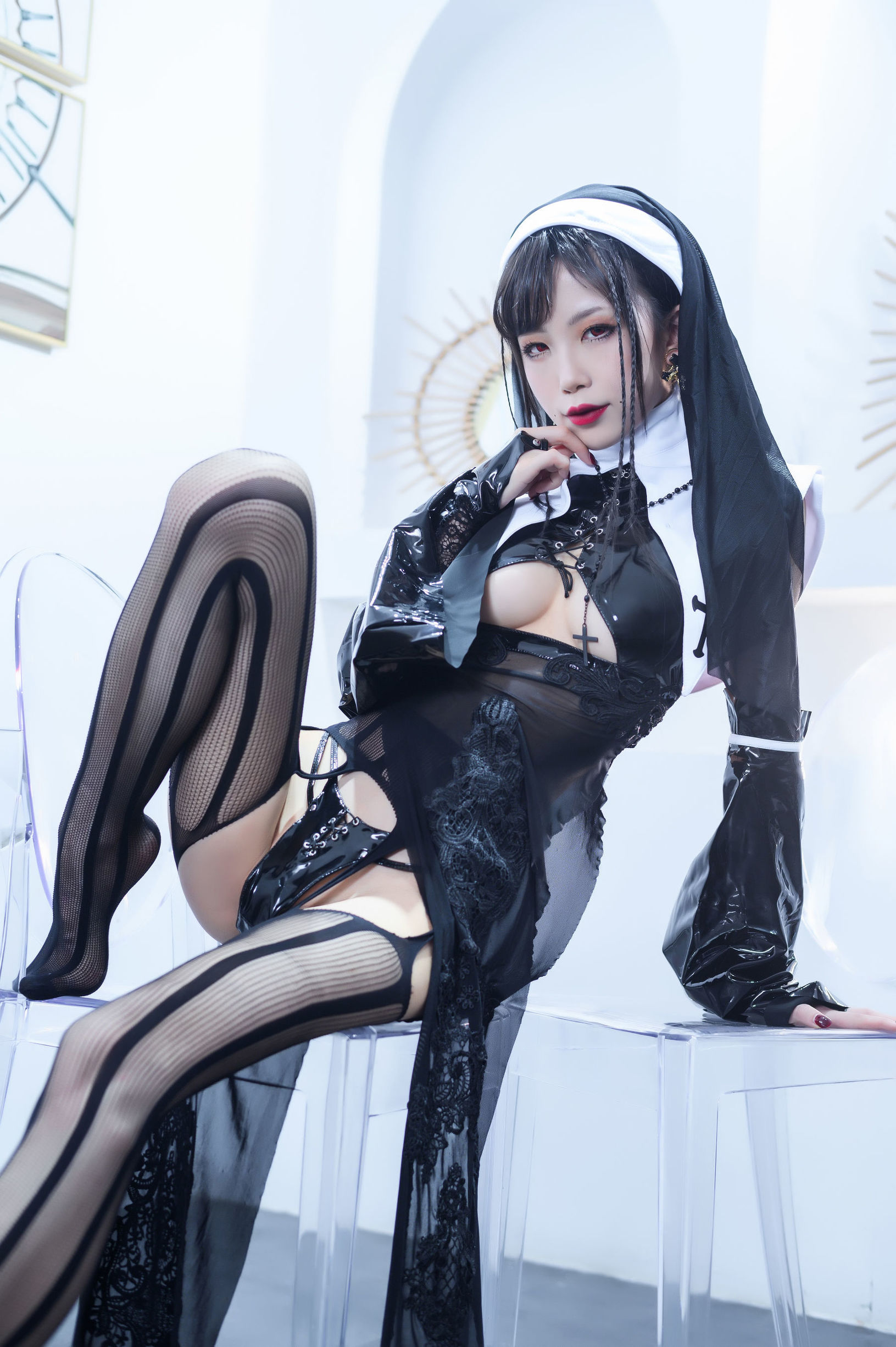 Cosplay Ảnh] Blogger Anime Shui Miao Aqua - Nữ Tu