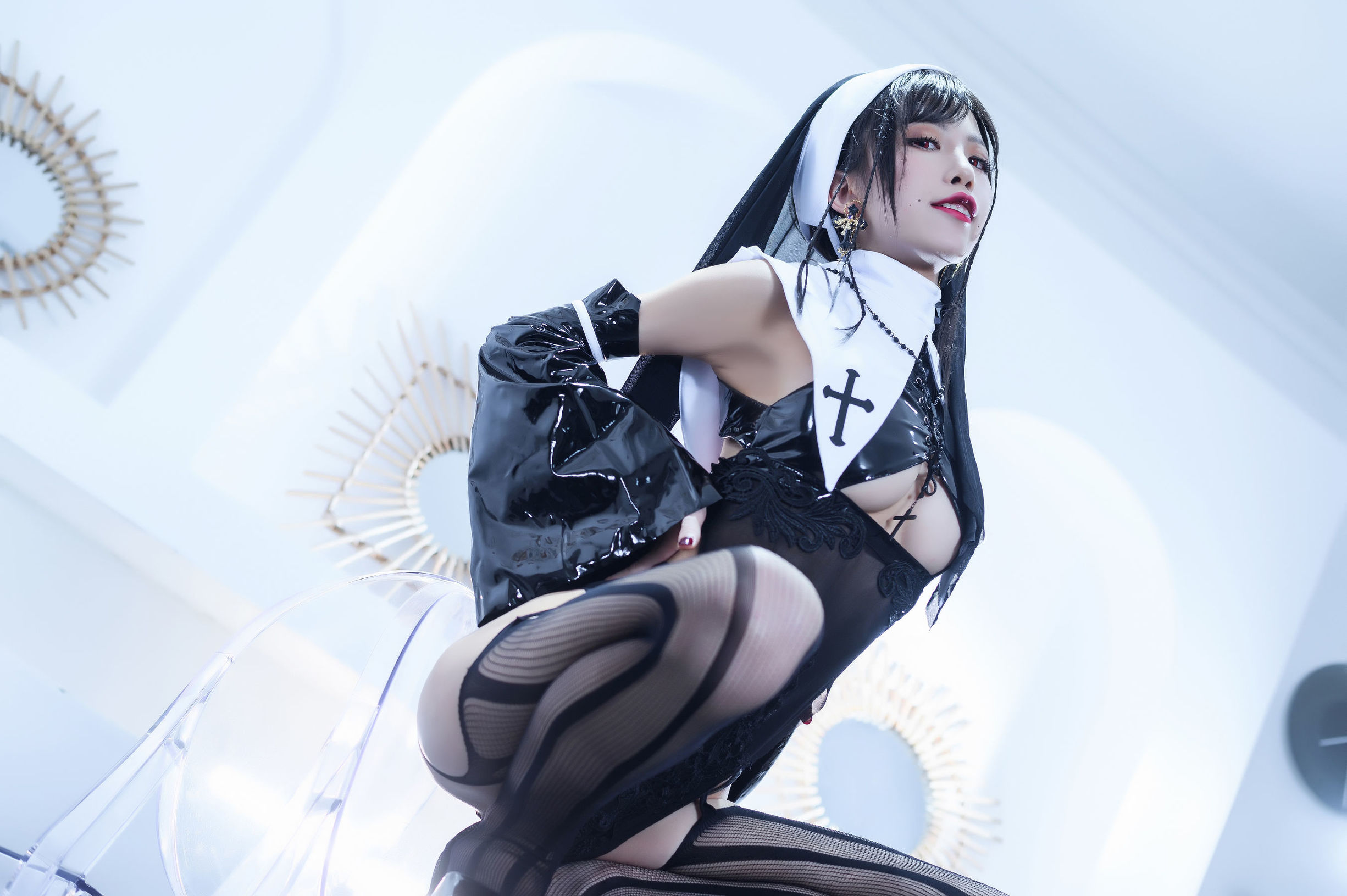 Cosplay Ảnh] Blogger Anime Shui Miao Aqua - Nữ Tu