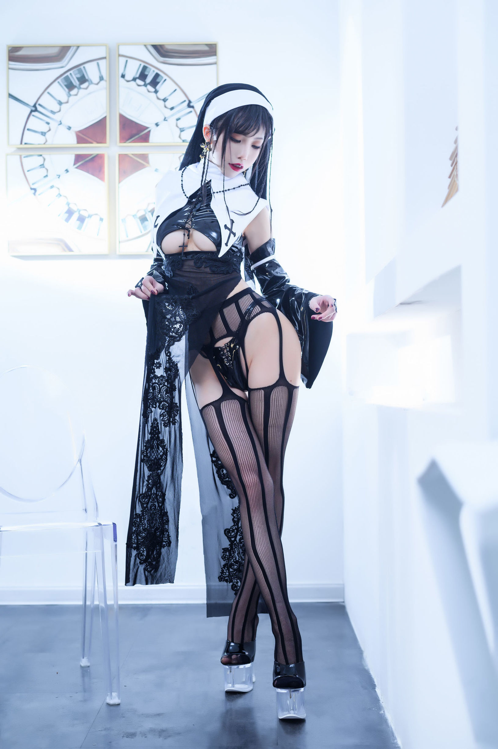 Cosplay Ảnh] Blogger Anime Shui Miao Aqua - Nữ Tu