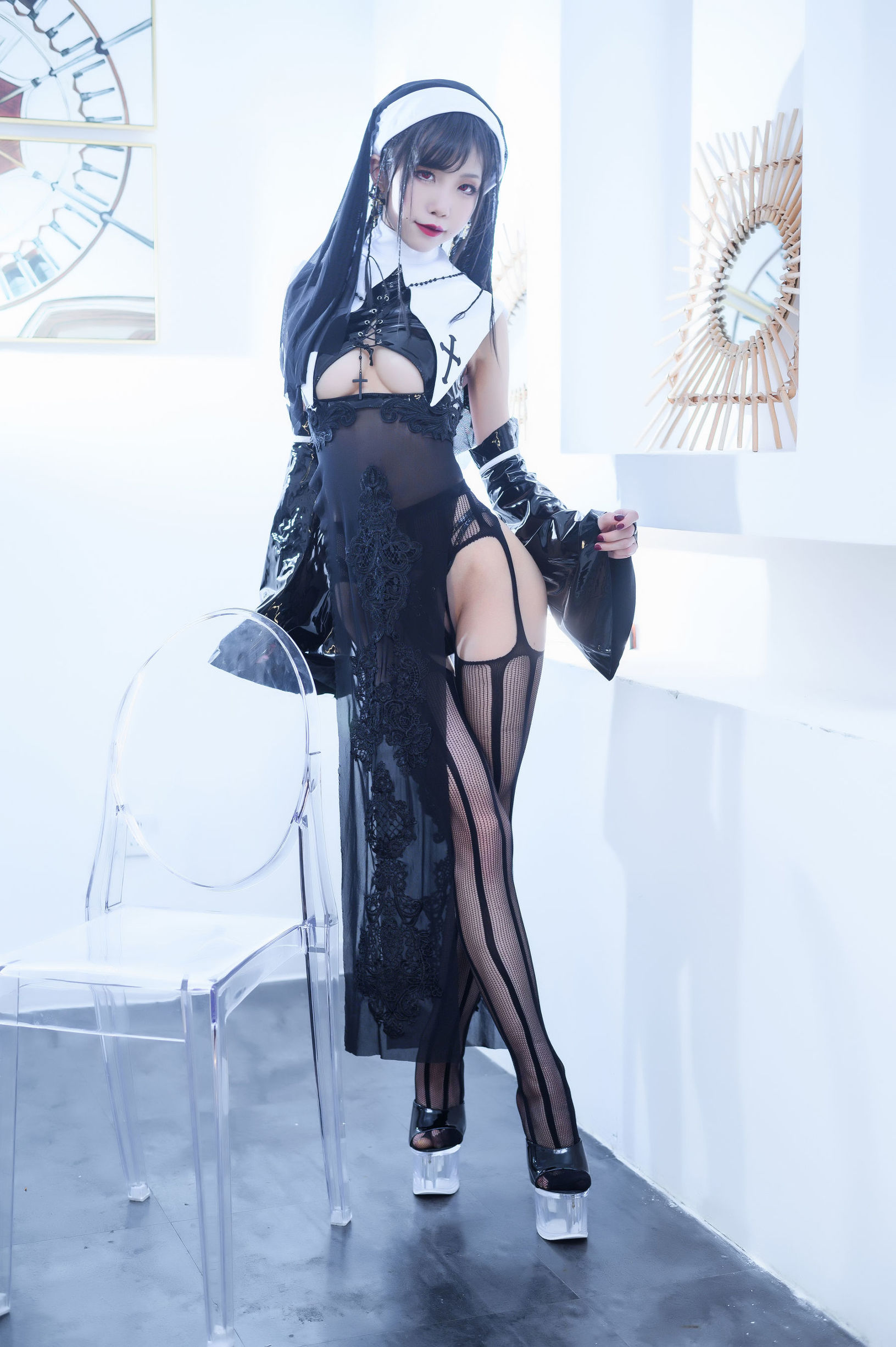 Cosplay Ảnh] Blogger Anime Shui Miao Aqua - Nữ Tu