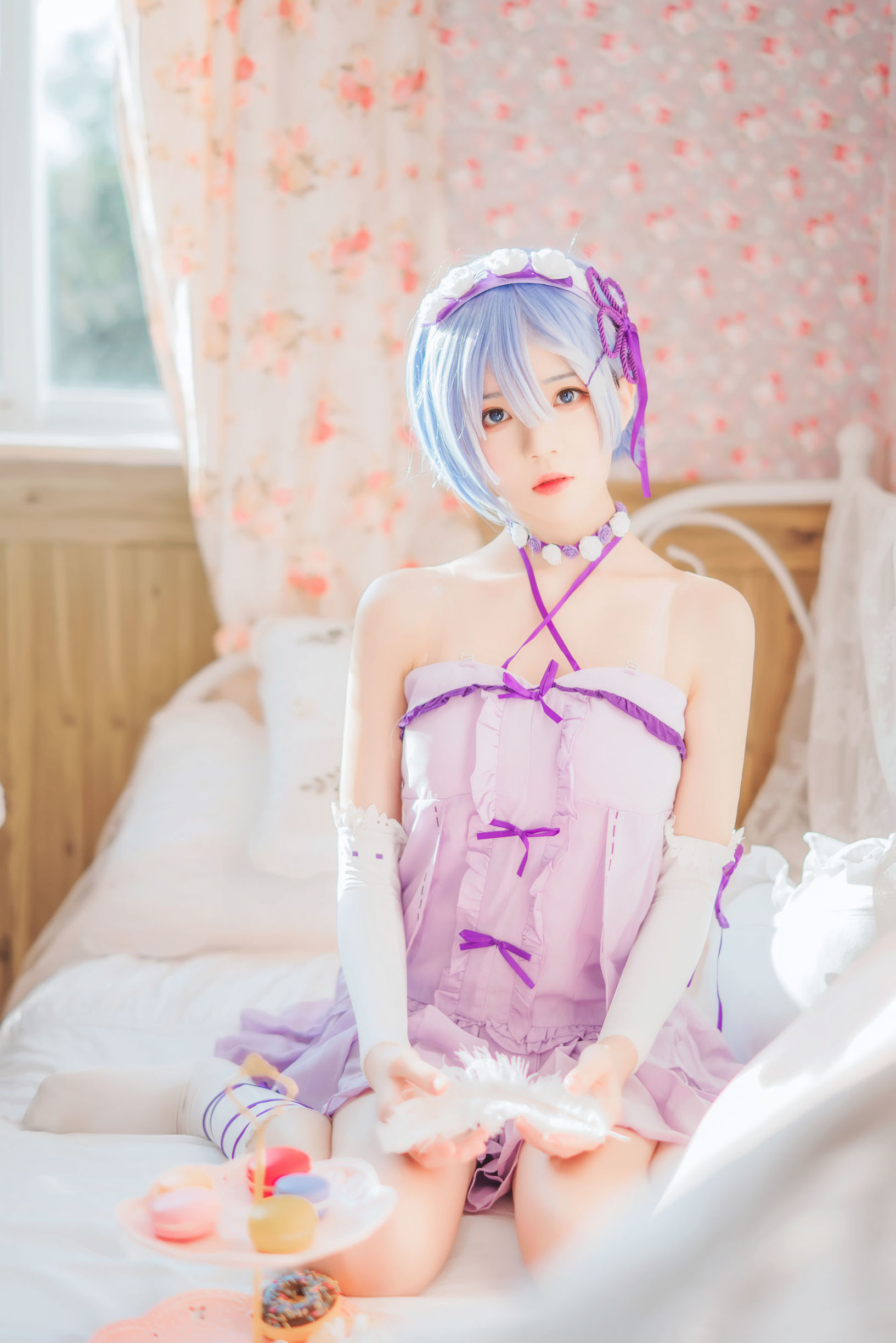 ภาพถ่าย Cosplay] บล็อกเกอร์อนิเมะ ชุนหมอหมอ - เรม ชุดกระโปรงนอน