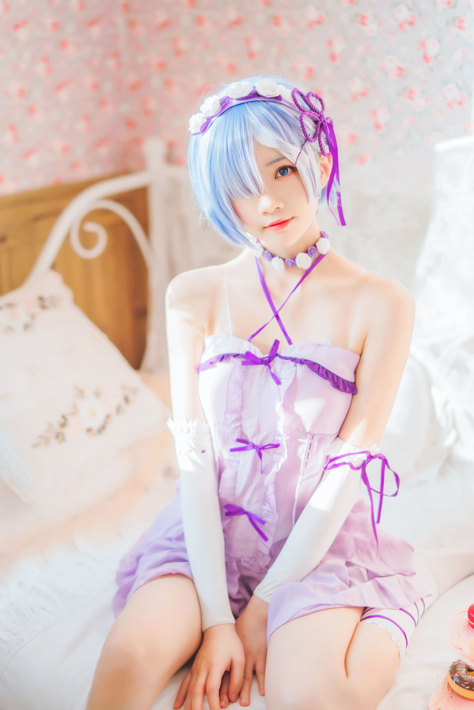 ภาพถ่าย Cosplay] บล็อกเกอร์อนิเมะ ชุนหมอหมอ - เรม ชุดกระโปรงนอน
