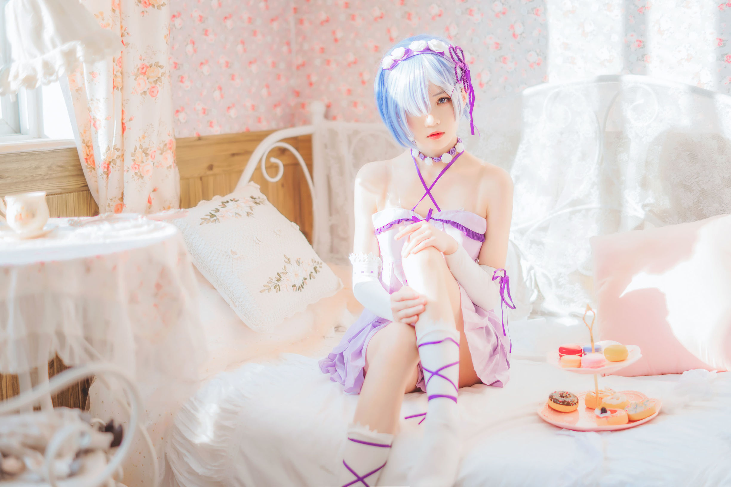 ภาพถ่าย Cosplay] บล็อกเกอร์อนิเมะ ชุนหมอหมอ - เรม ชุดกระโปรงนอน