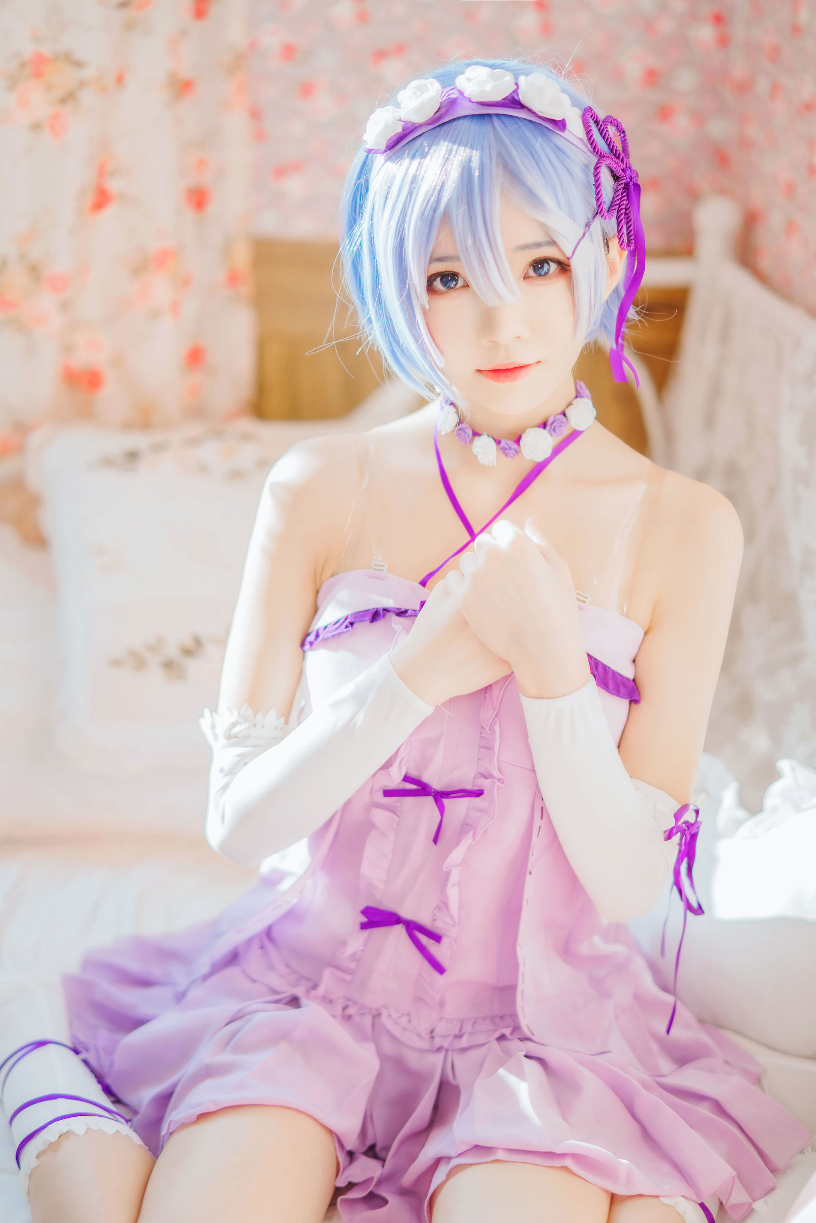 ภาพถ่าย Cosplay] บล็อกเกอร์อนิเมะ ชุนหมอหมอ - เรม ชุดกระโปรงนอน