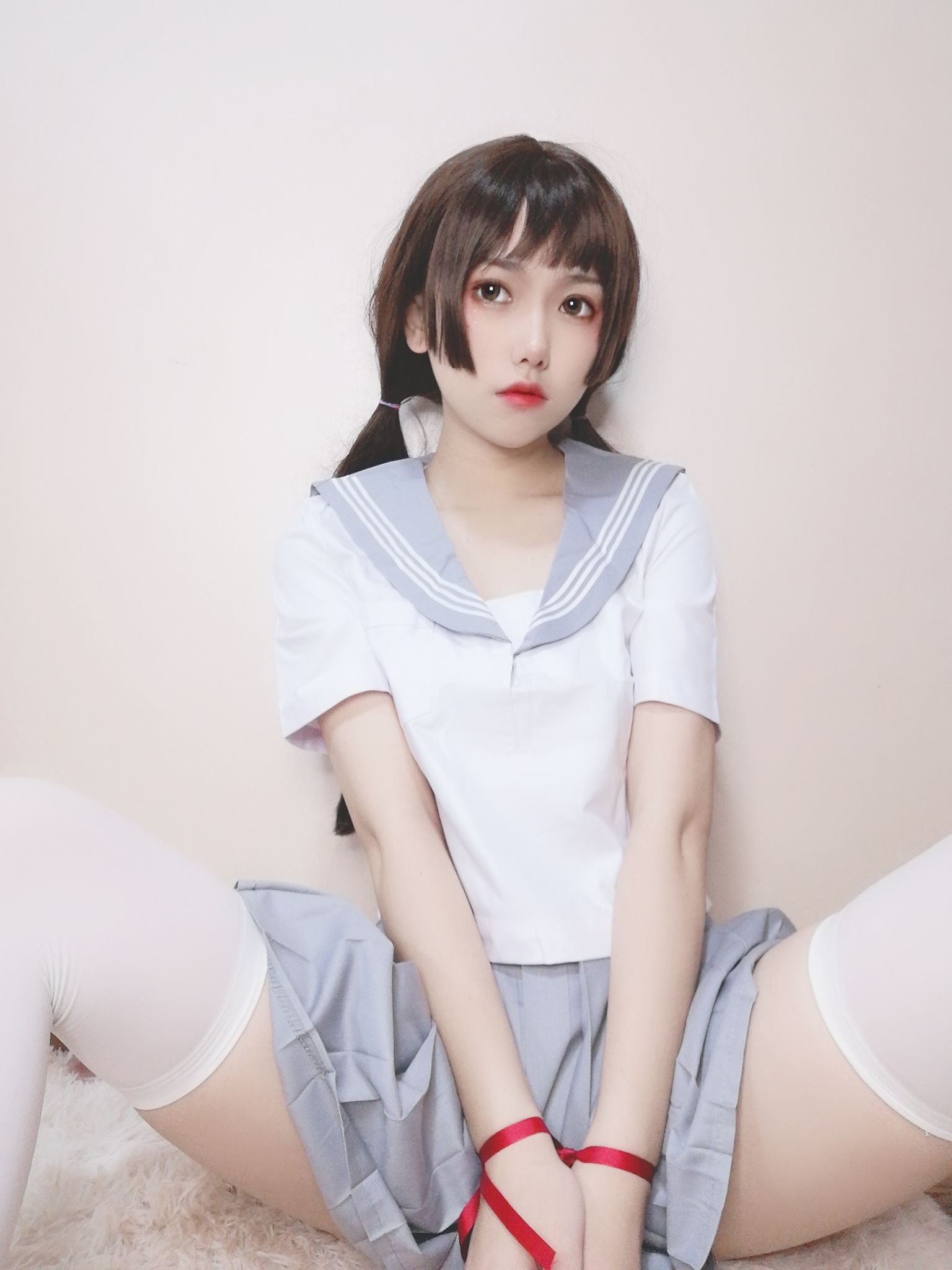 คอสเพลย์ภาพถ่าย] 芋圆侑子SJ_ - 白丝jk