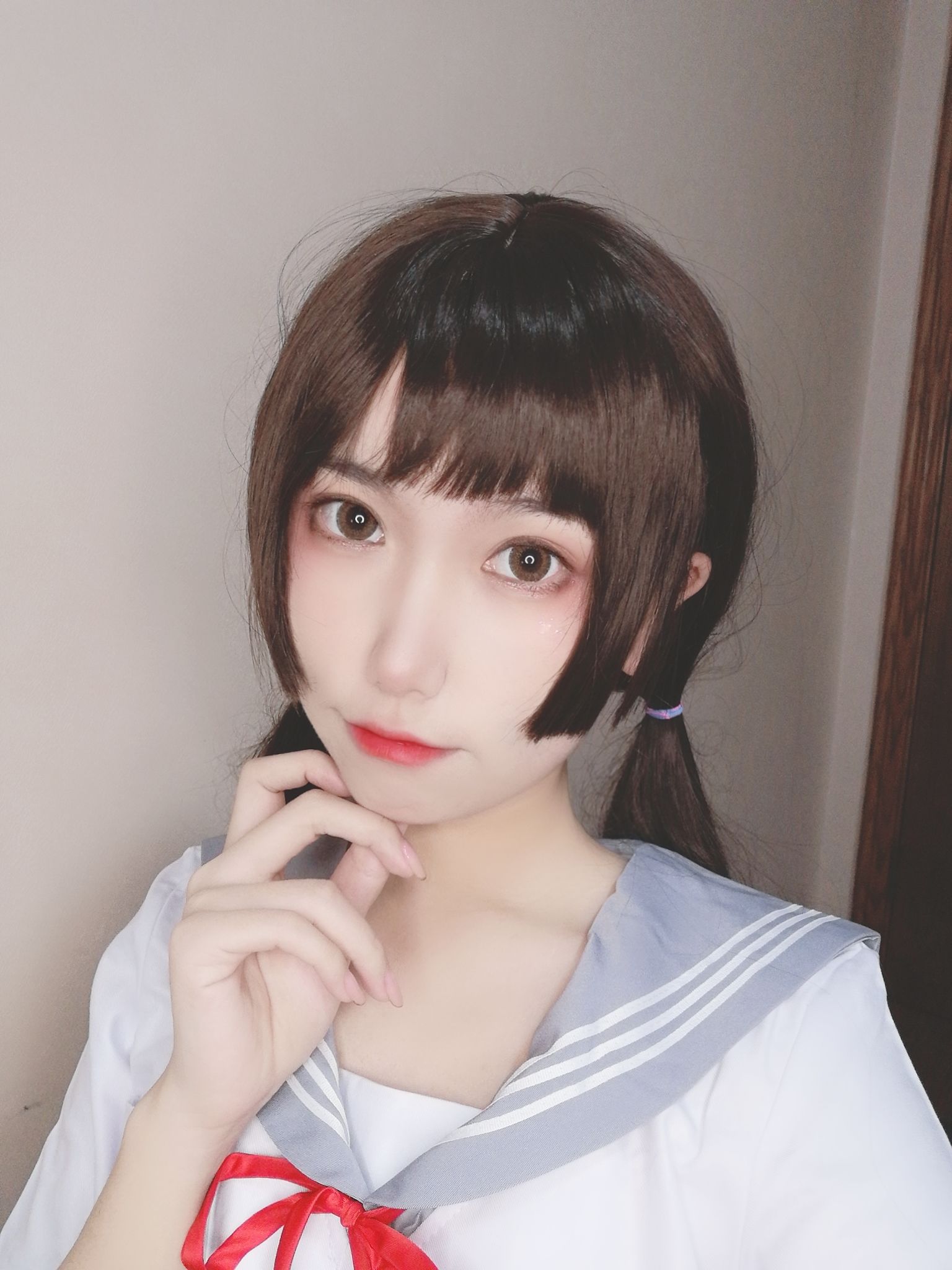 [Cosplay寫真] 芋圓侑子SJ_ - 白絲jk