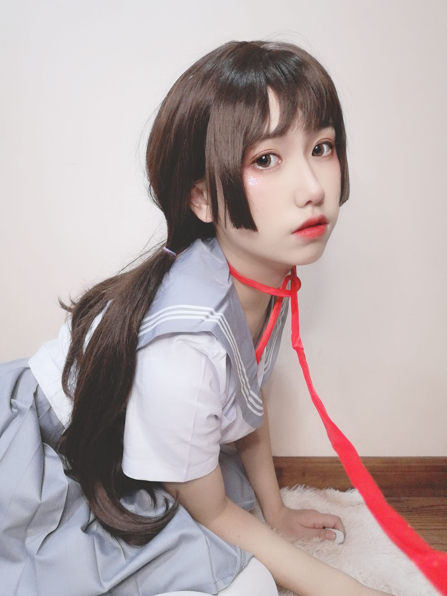 คอสเพลย์ภาพถ่าย] 芋圆侑子SJ_ - 白丝jk