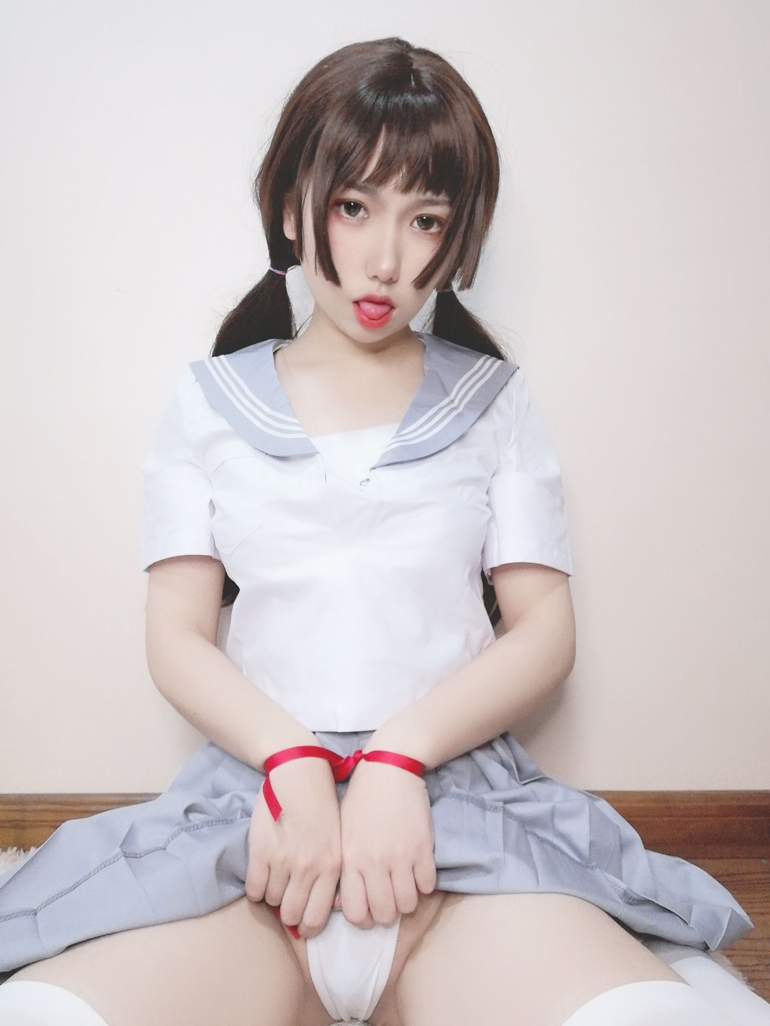 คอสเพลย์ภาพถ่าย] 芋圆侑子SJ_ - 白丝jk