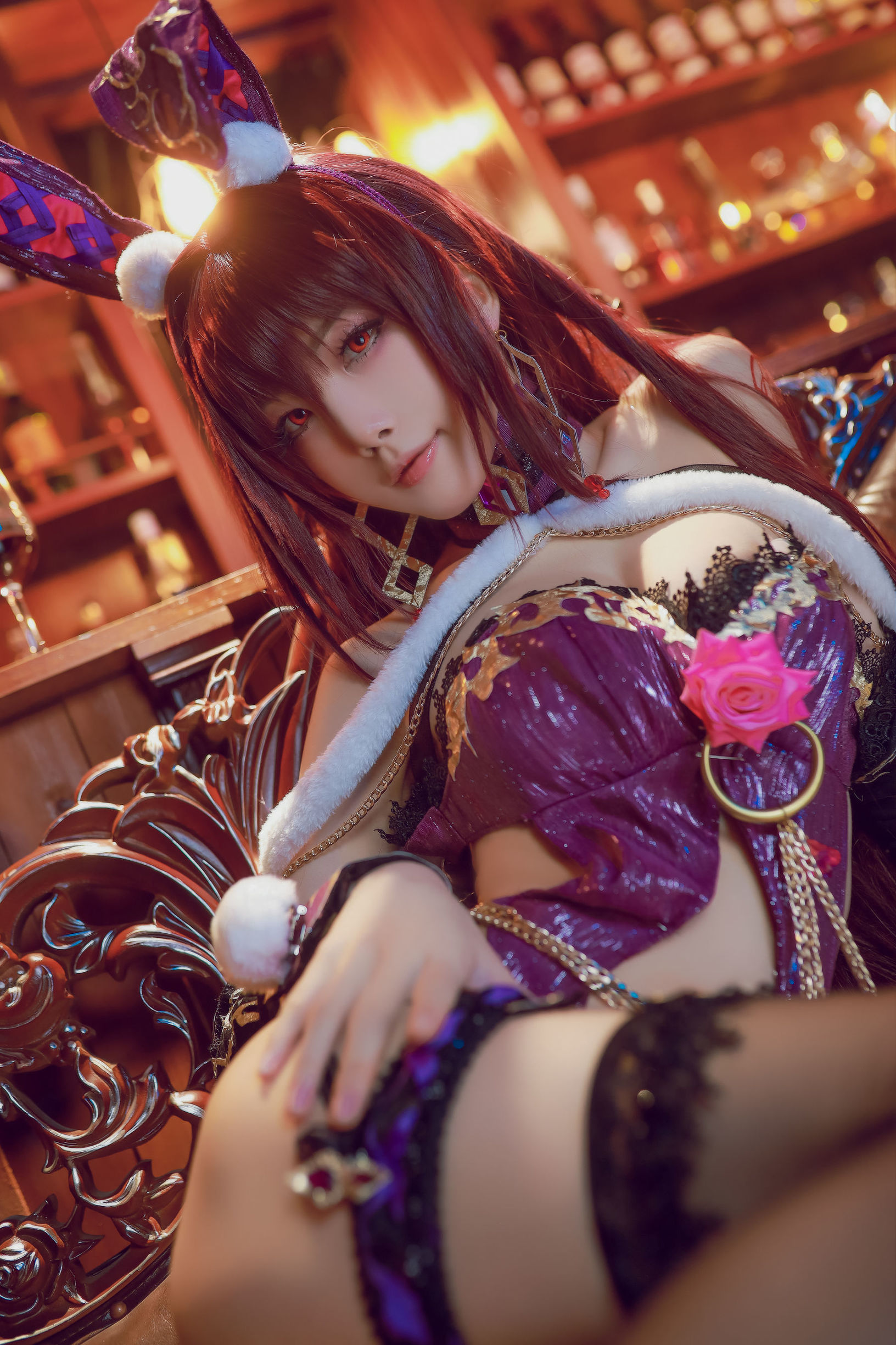 コスプレ写真] アニメブロガー スイミャオアクア - スカサハ