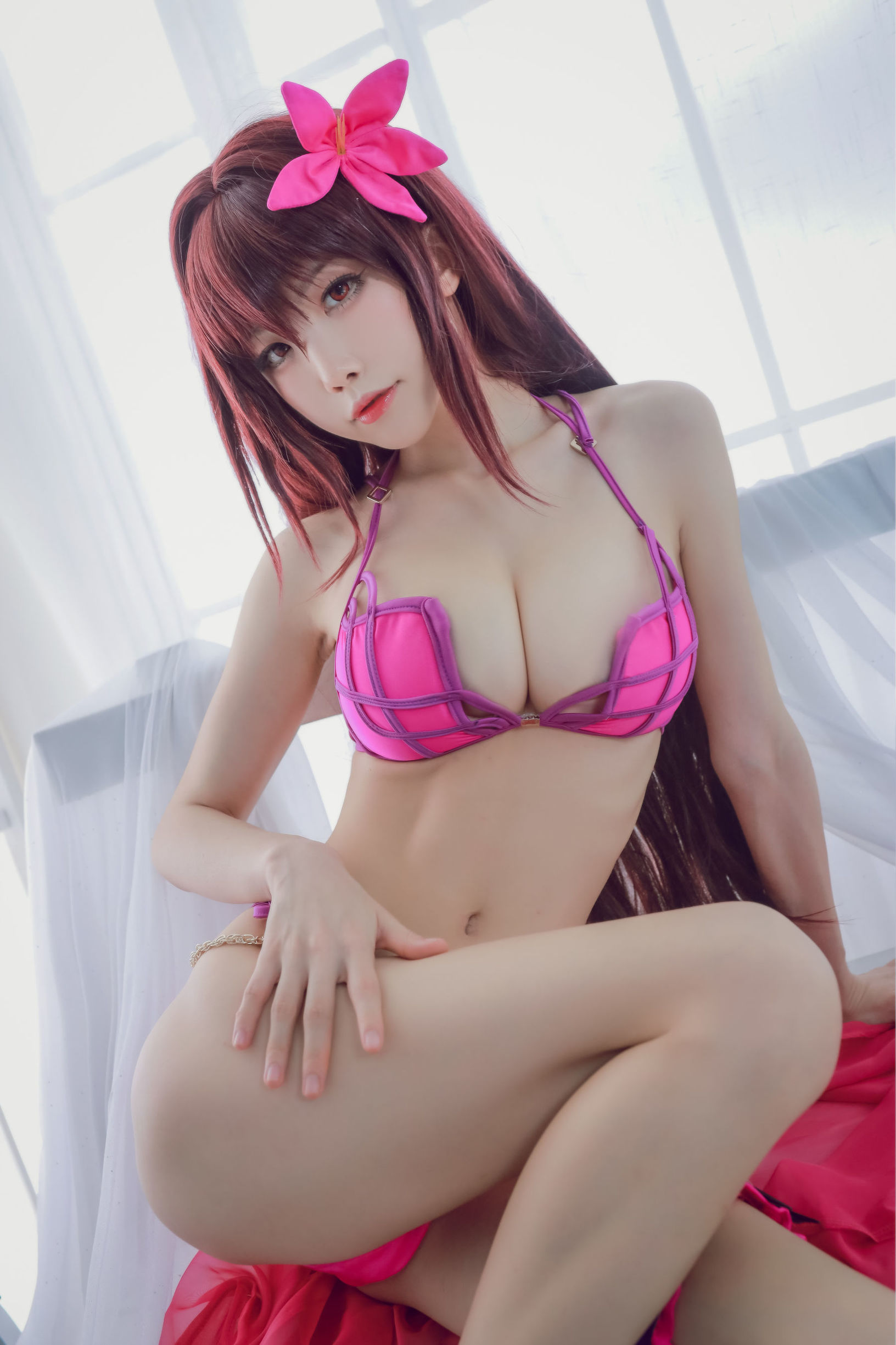コスプレ写真] アニメブロガー スイミャオアクア - スカサハ