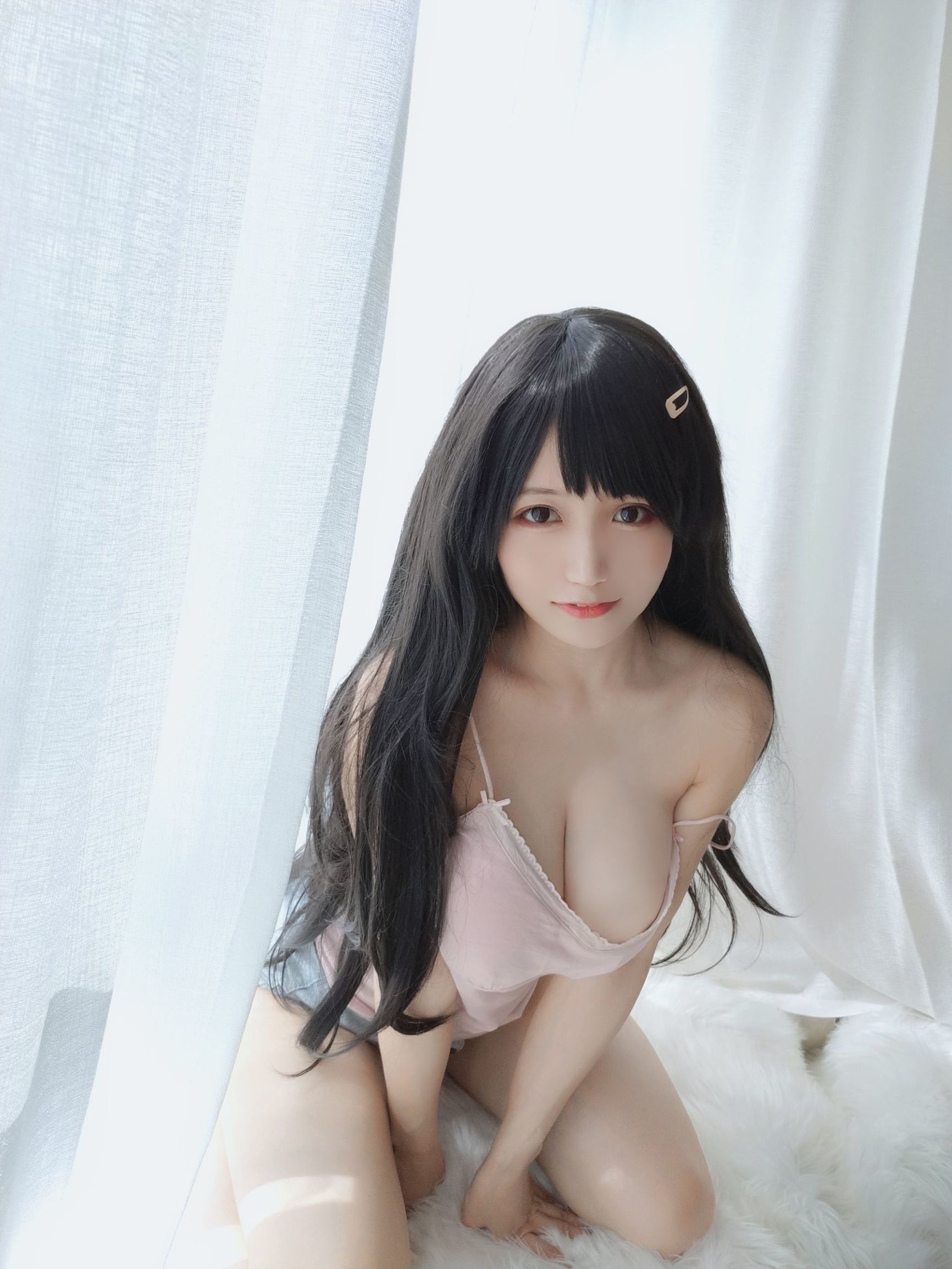 Cosplay寫真] 動漫博主小倉千代w - 粉色吊帶