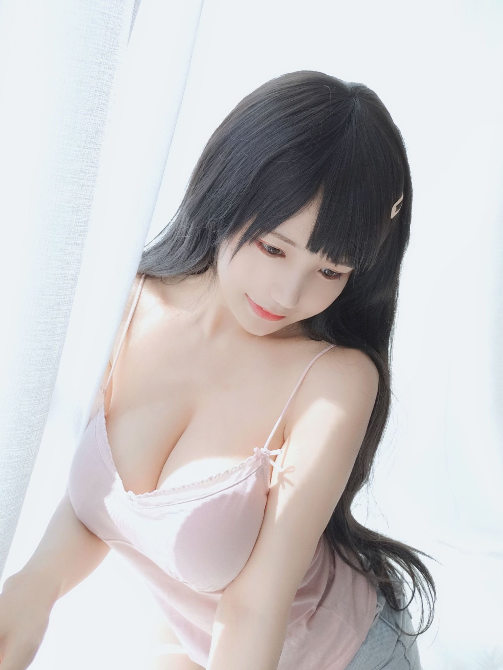 Cosplay寫真] 動漫博主小倉千代w - 粉色吊帶