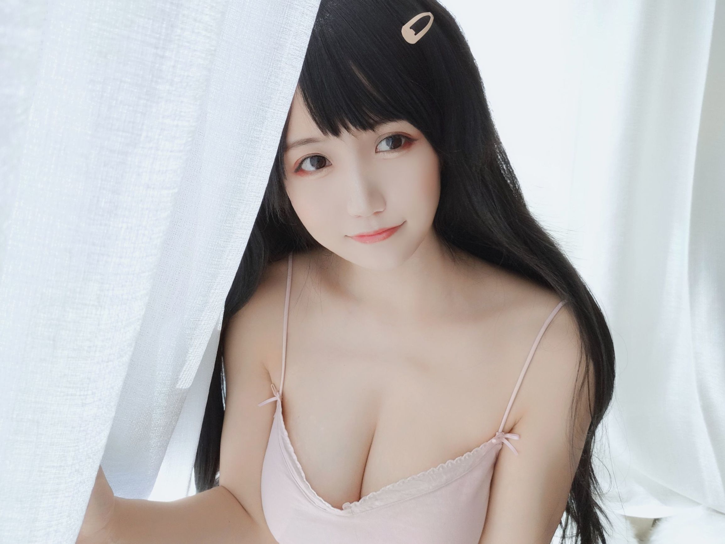 Cosplay寫真] 動漫博主小倉千代w - 粉色吊帶