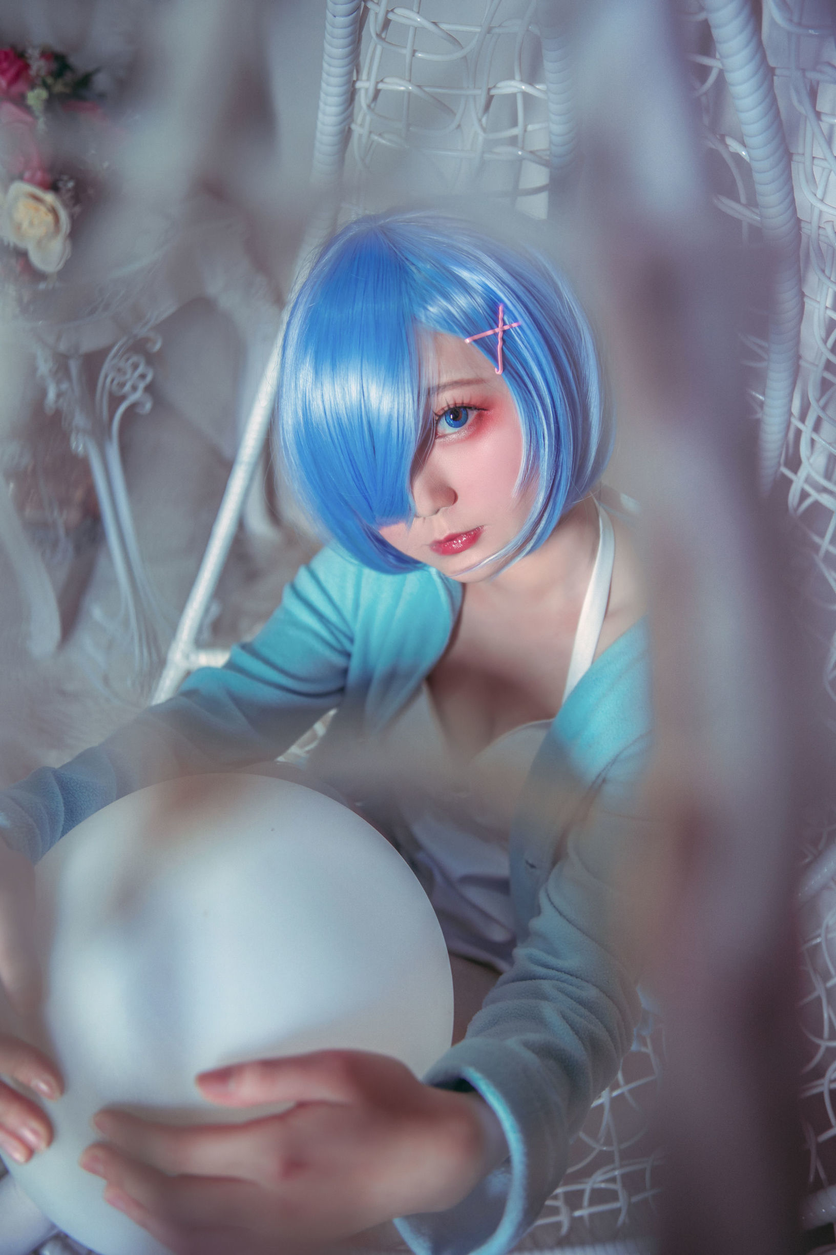 Cosplay寫真] 動漫博主弦音sic - RE從零開始的異世界生活 蕾姆貓咪睡衣