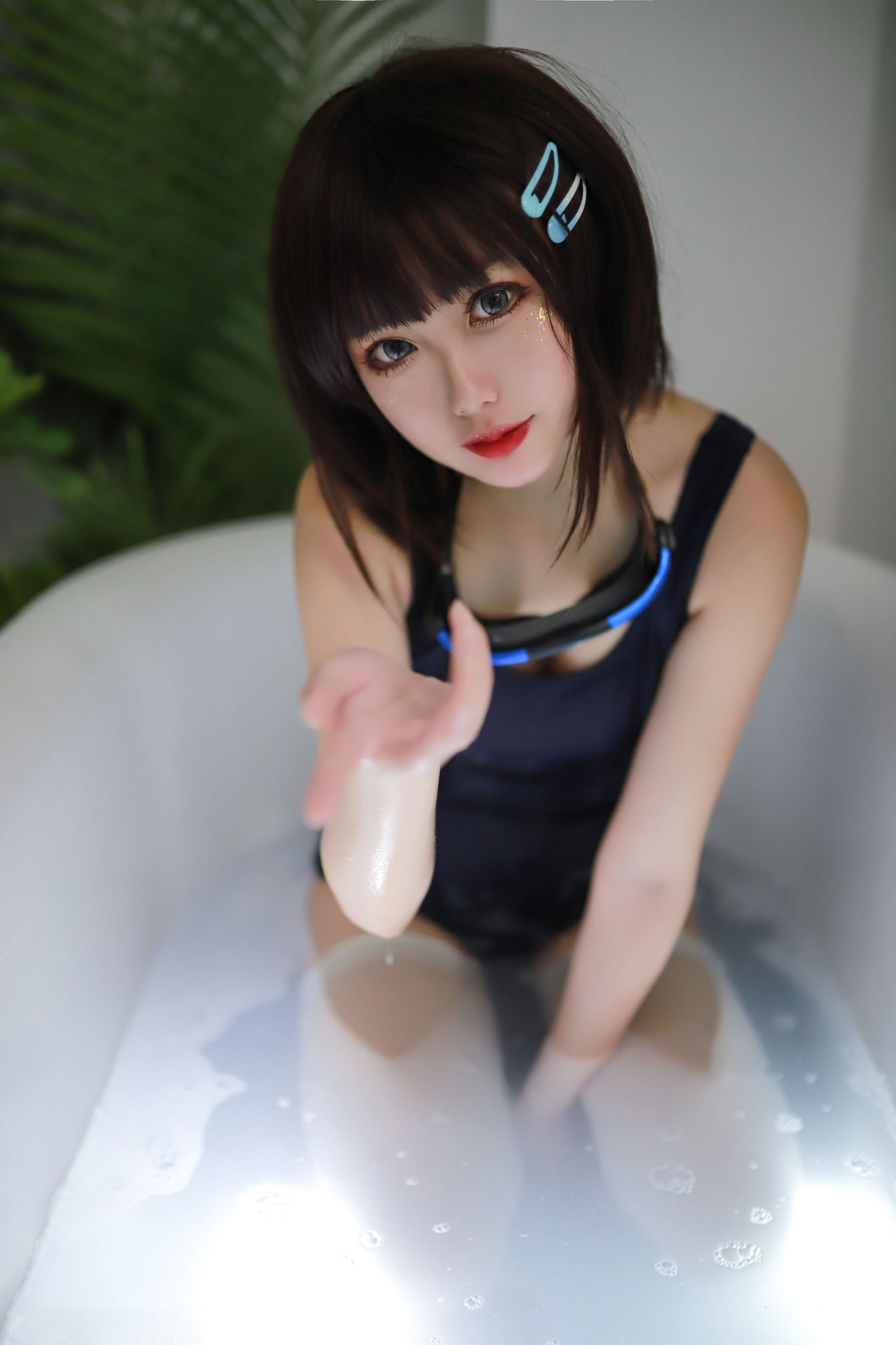 Cosplay Ảnh] Blogger Hoạt hình Your Dandan - Trang phục bơi mùa hè Bồn tắm