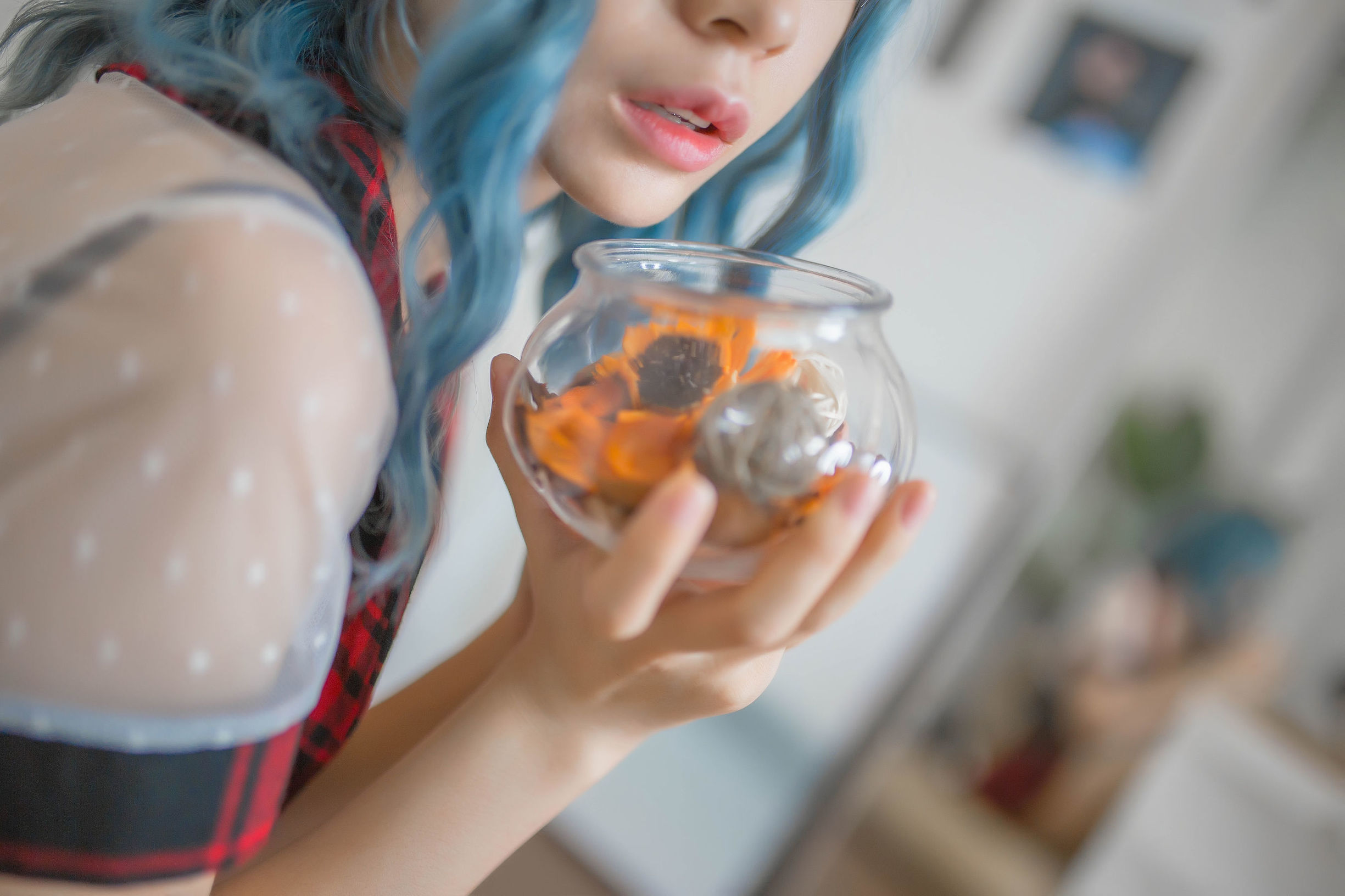 Cosplay 사진] 펑마오ss - 파란 머리