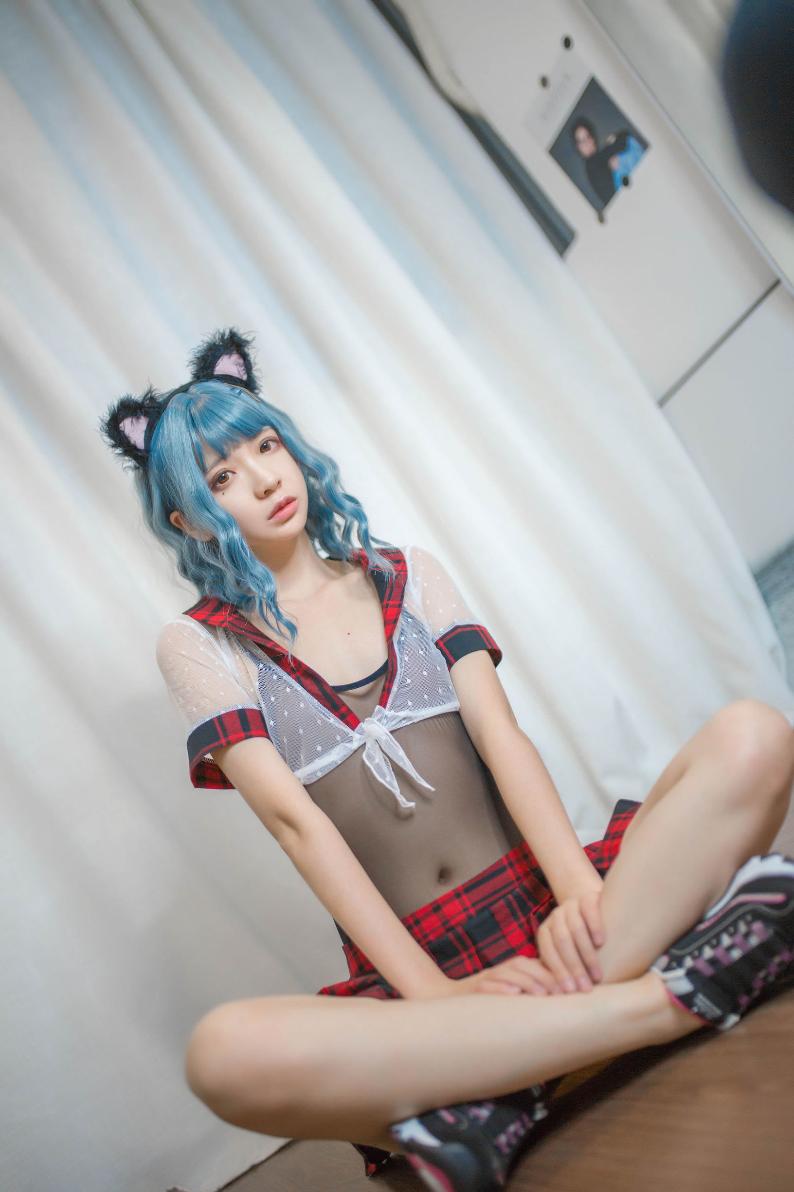 Cosplay 사진] 펑마오ss - 파란 머리