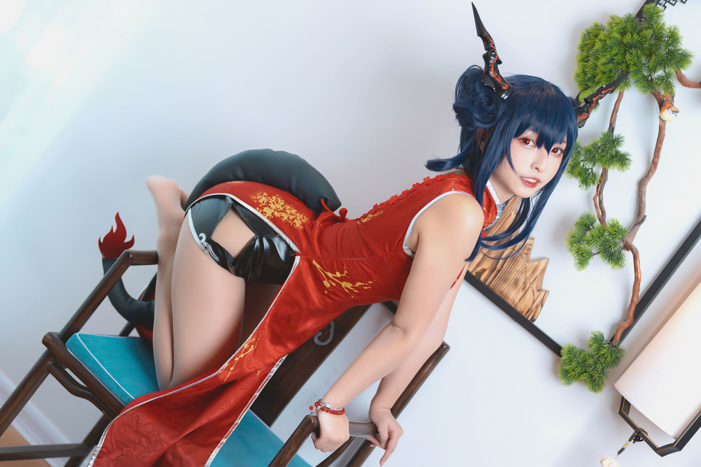 Cosplay 사진] 로리 가구라자카 마후유 - 치파오 마녀