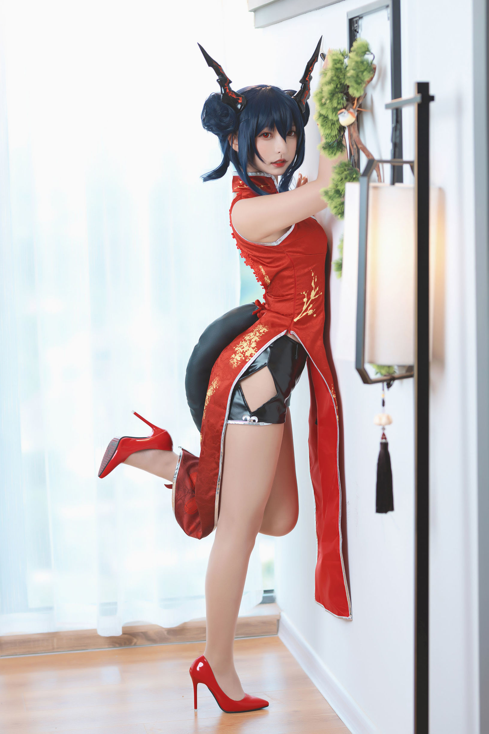 Cosplay Ảnh]  belle ta Kagurazaka Mafuyu - Qipao Phù Thủy