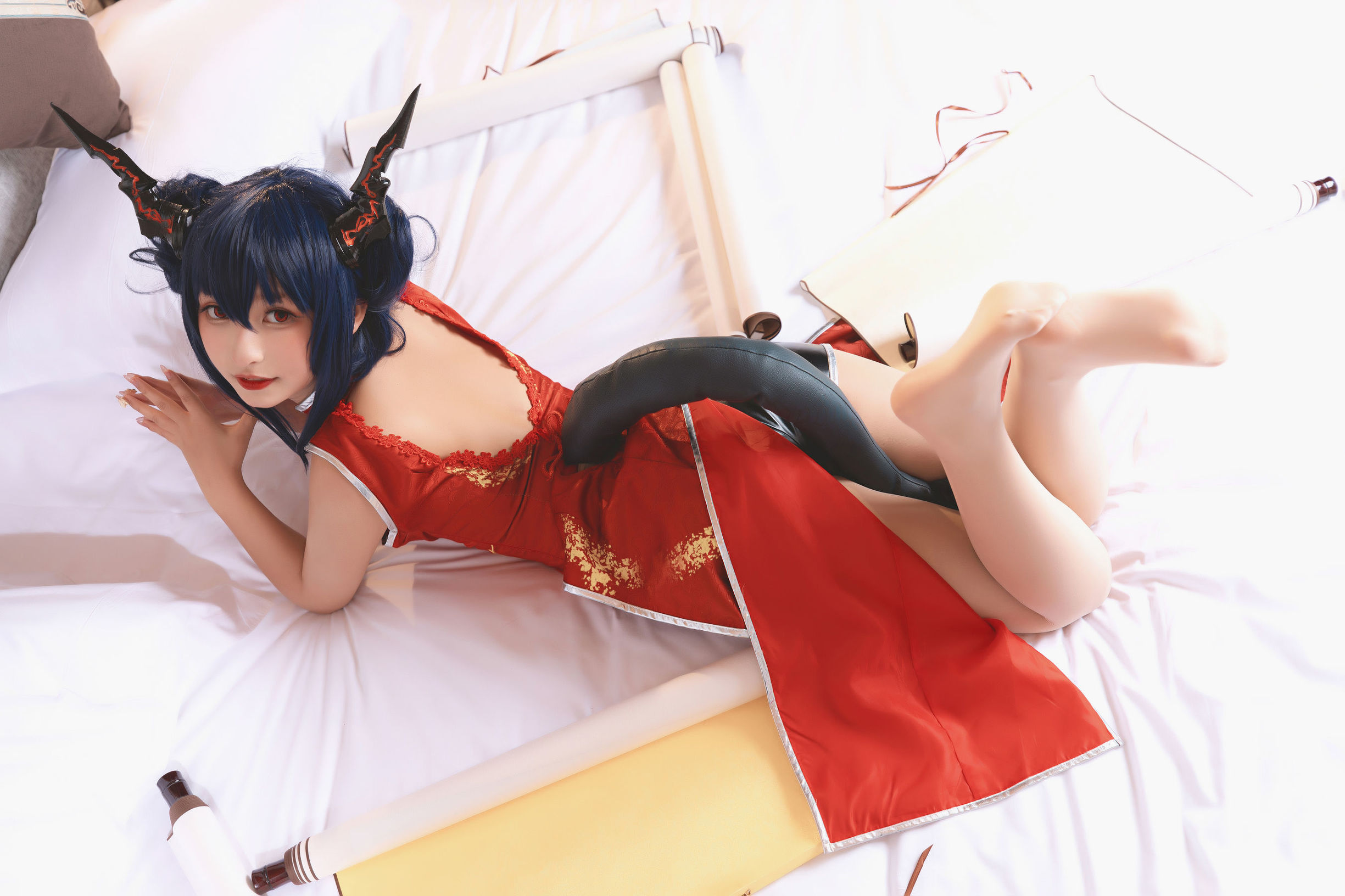 Cosplay 사진] 로리 가구라자카 마후유 - 치파오 마녀