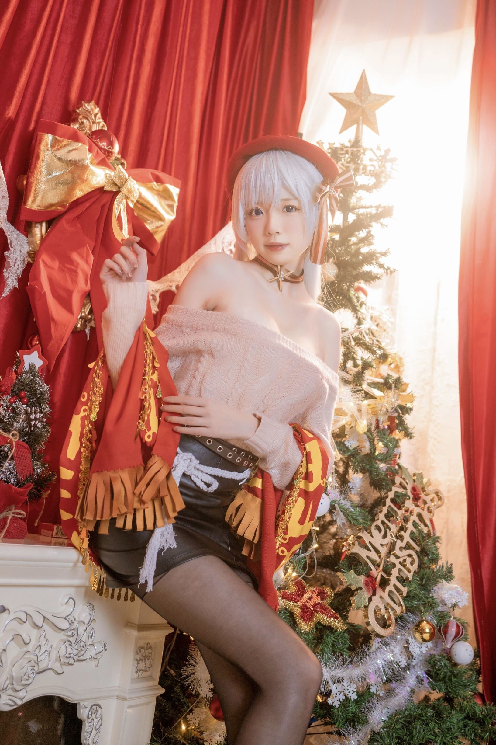 コスプレ写真] アニメブロガー ザージャン ムム - ベルファスト メイドの買い物日