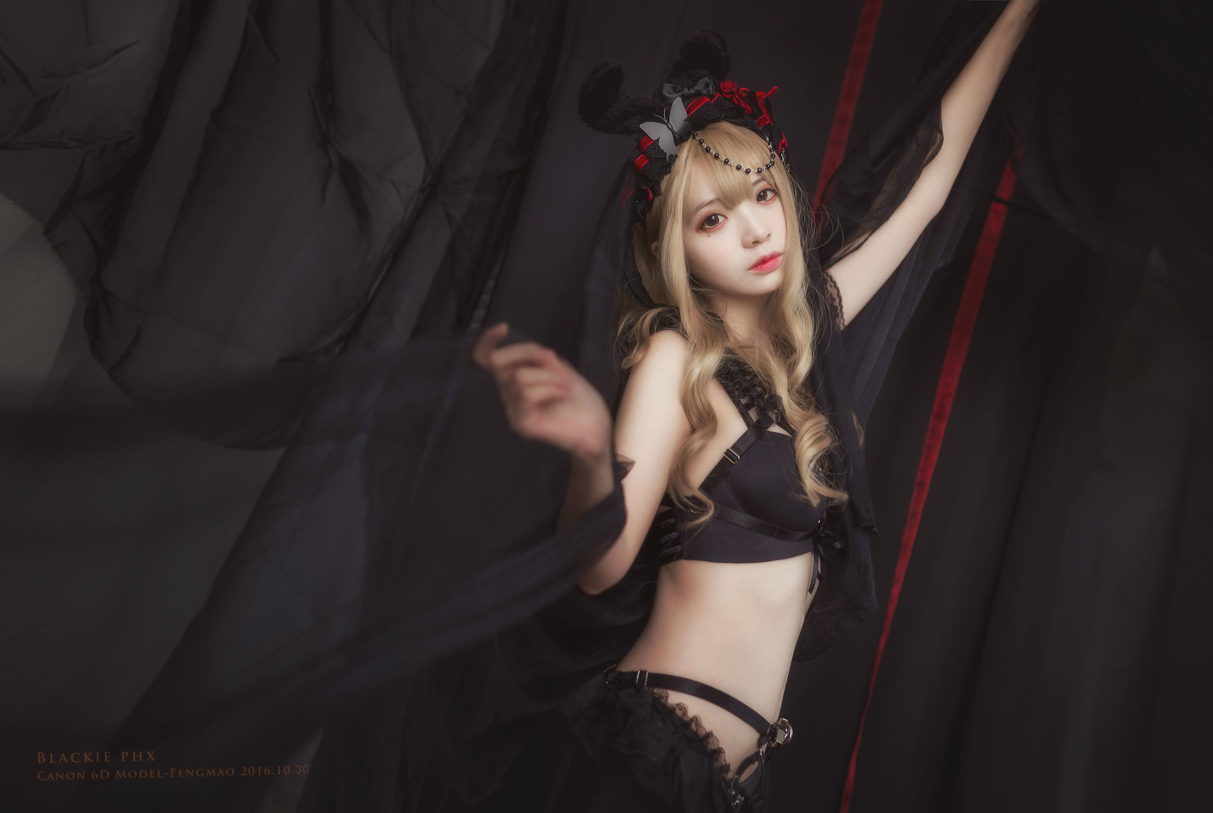 コスプレ写真] フェンマオSS - 黒薔薇