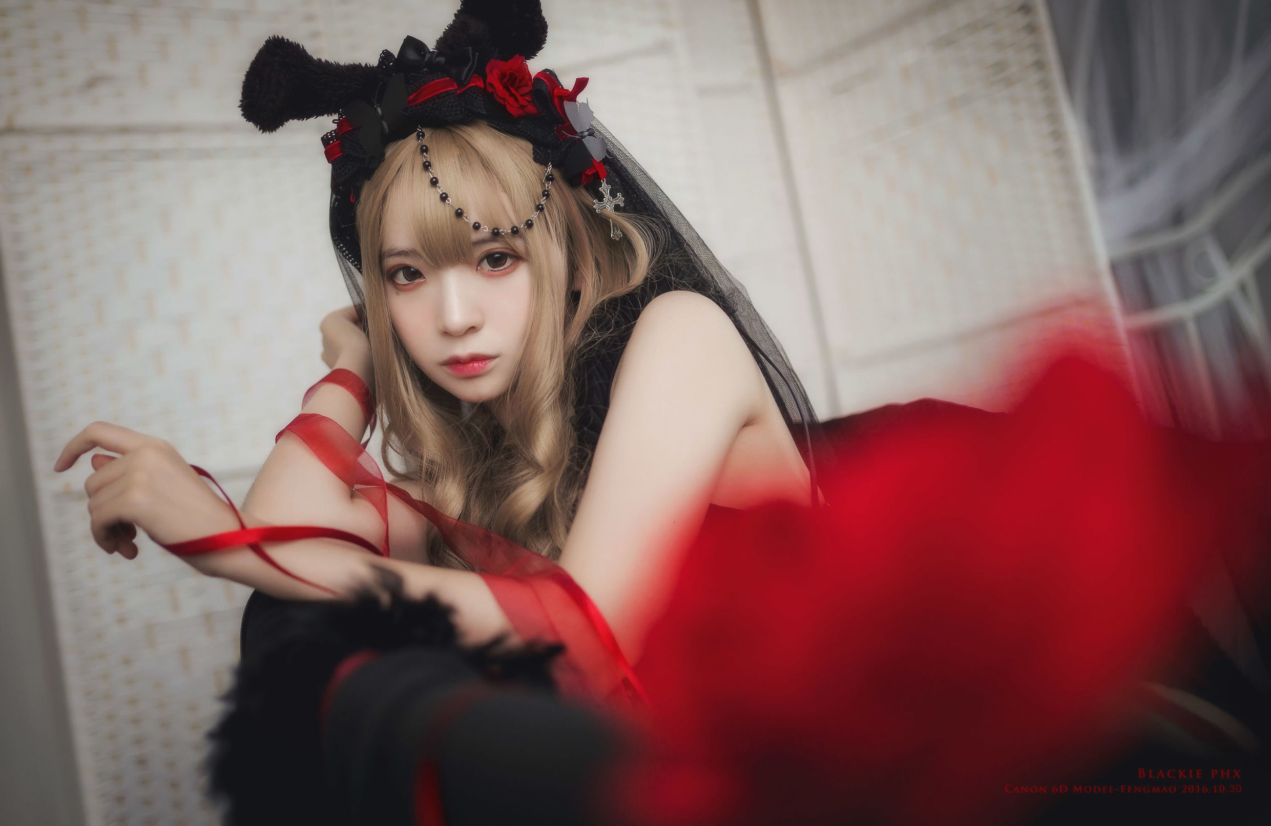 コスプレ写真] フェンマオSS - 黒薔薇