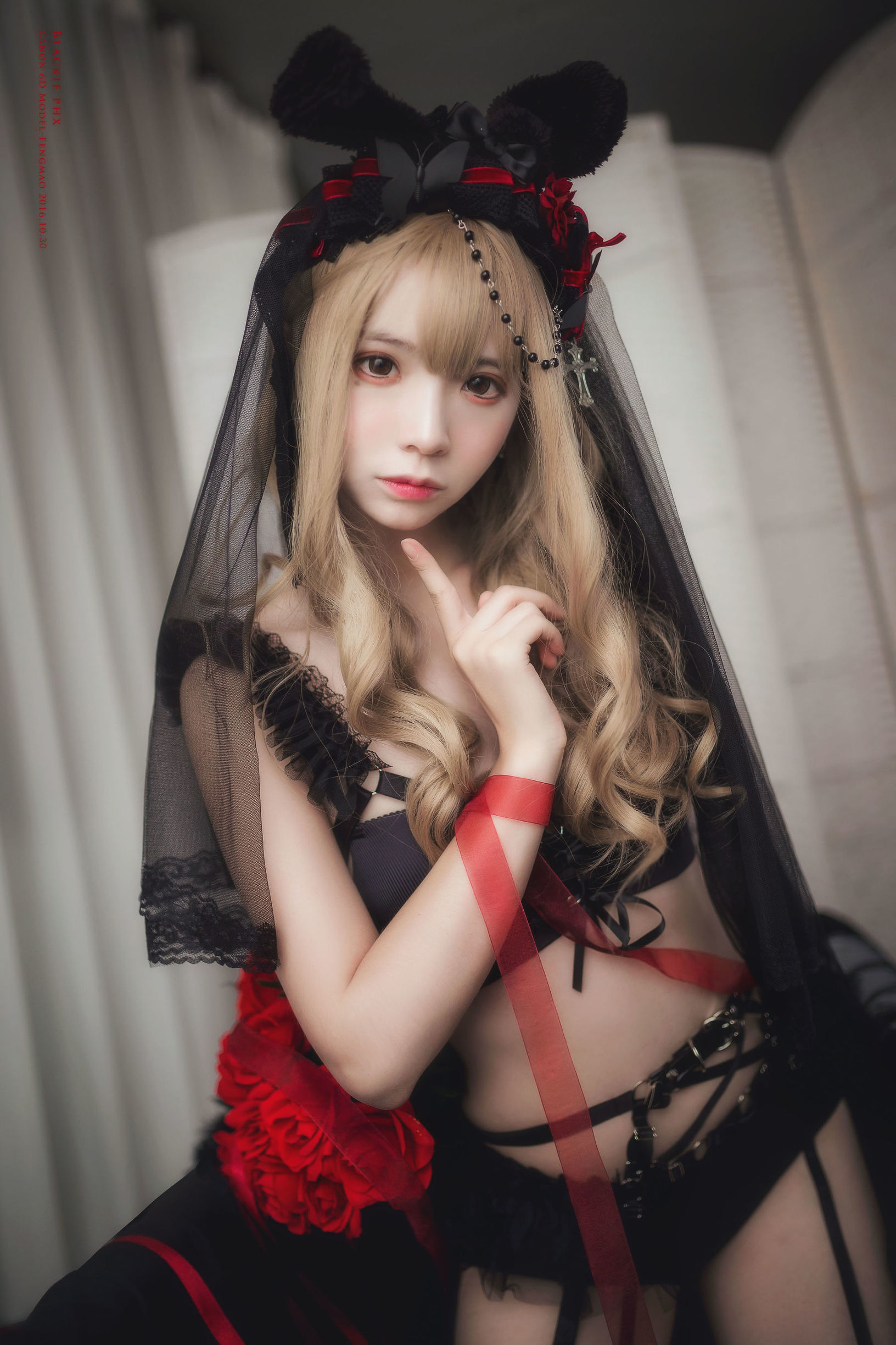 コスプレ写真] フェンマオSS - 黒薔薇