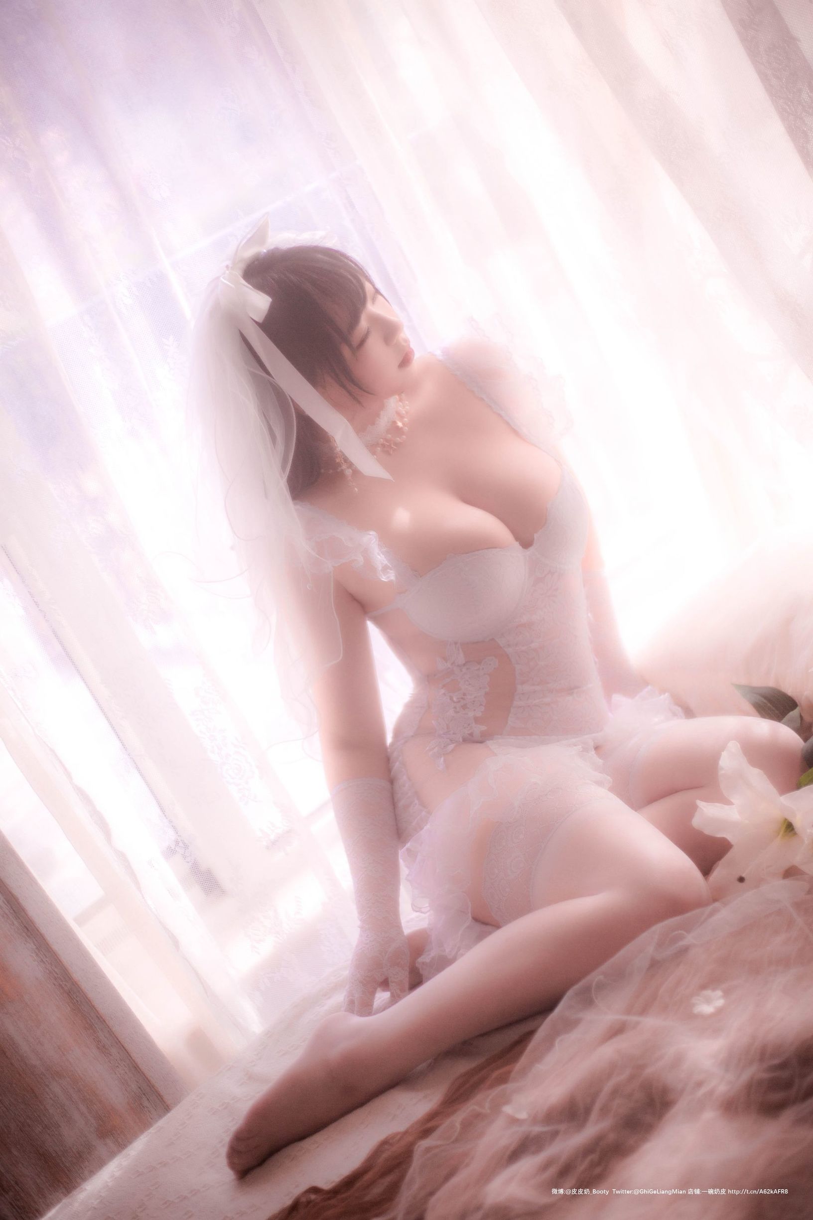 คอสเพลย์ภาพถ่าย] ปิปิไน้น่ารักมากเลย - ชุดเจ้าสาวที่พร่ามัว