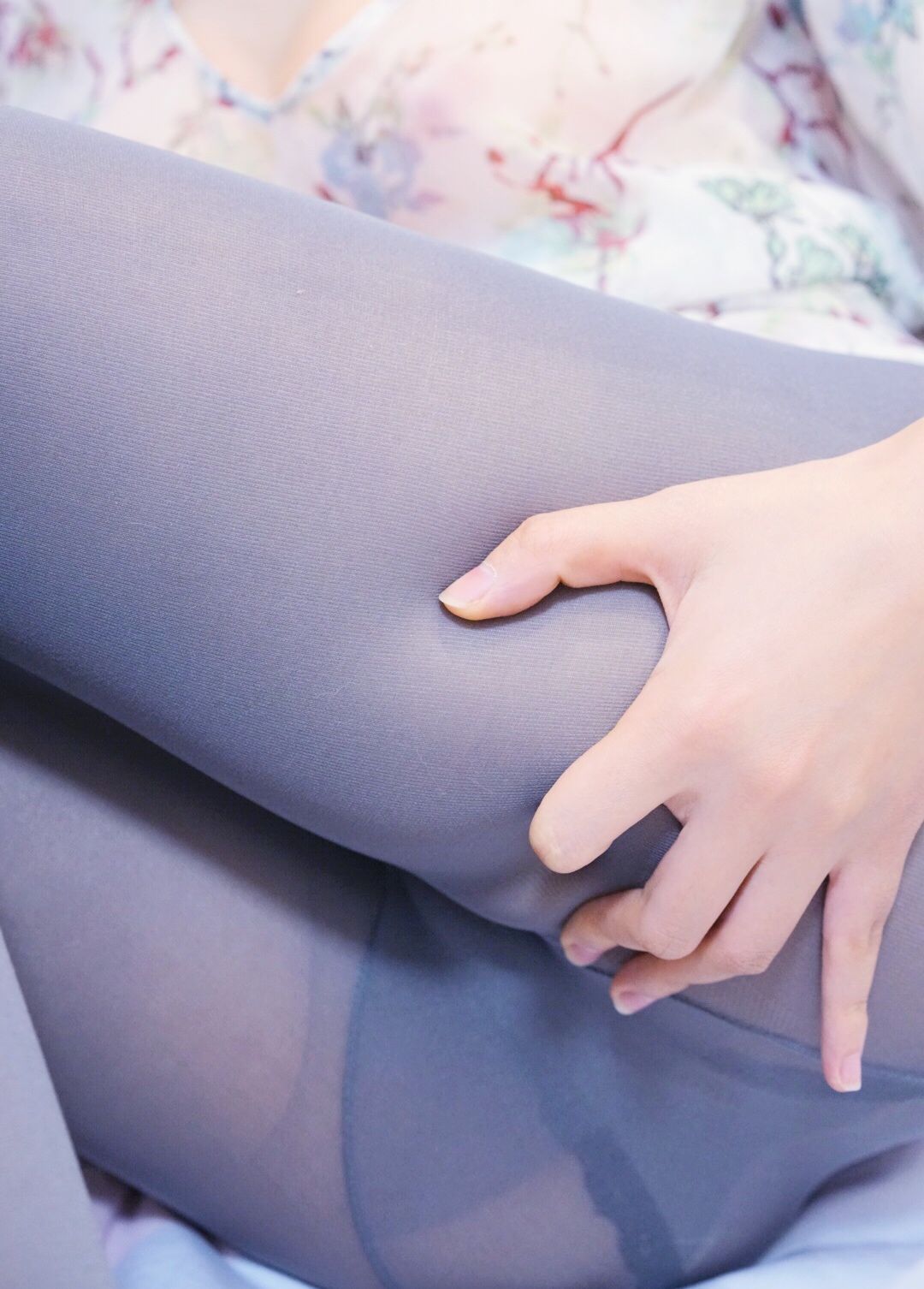 Cosplay Photos] Meng Meizi Yan Jiang Da Mo Wang w - 30D Gray Lace Panties
