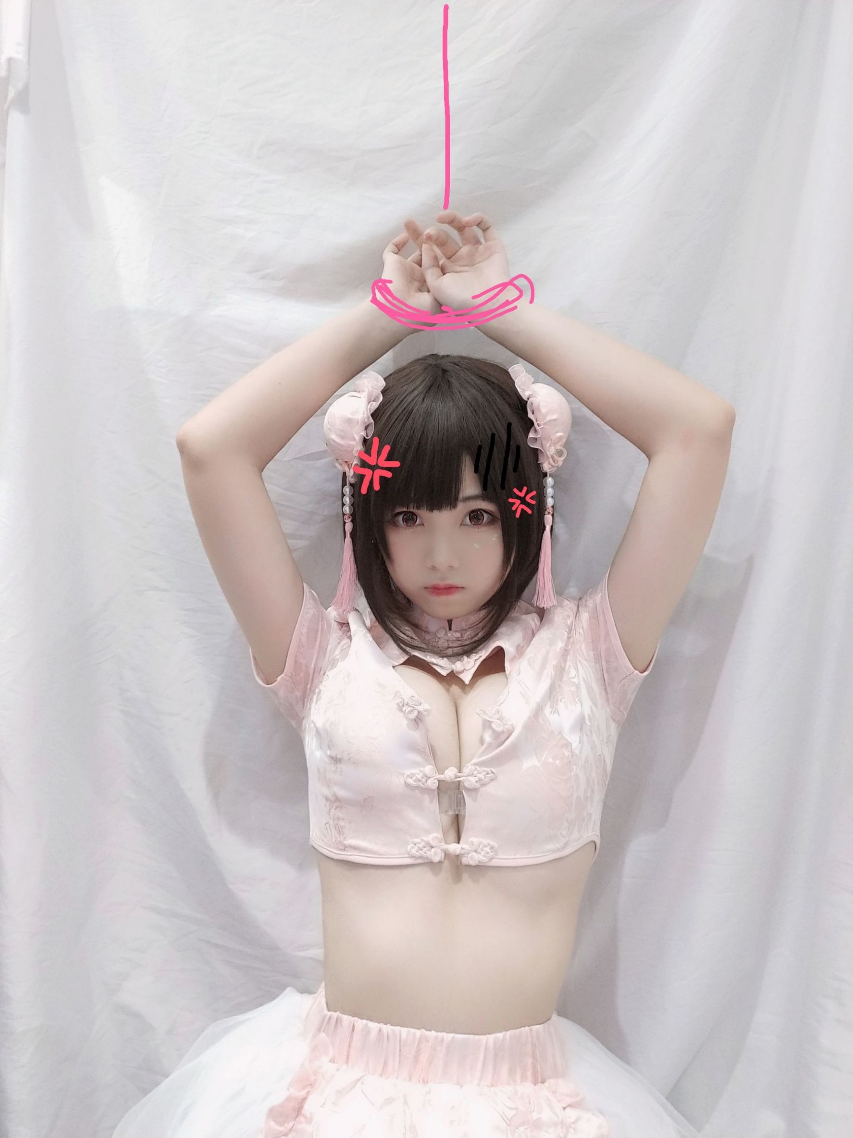 Cosplay写真] 萌え系お姉さん蜜汁猫裘 - 中華娘(自撮り)