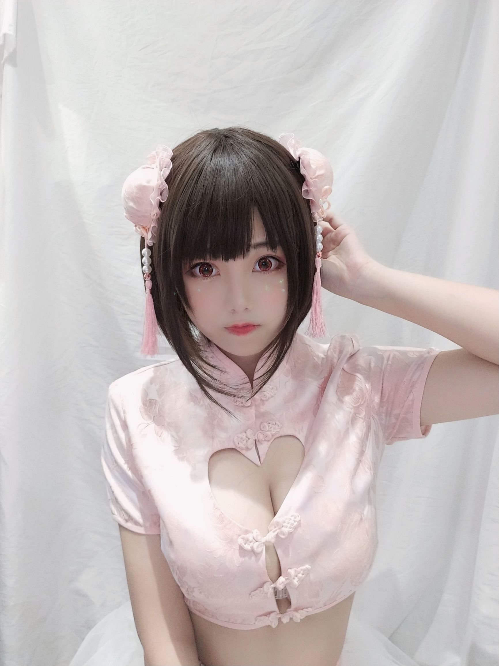 Cosplay写真] 萌え系お姉さん蜜汁猫裘 - 中華娘(自撮り)