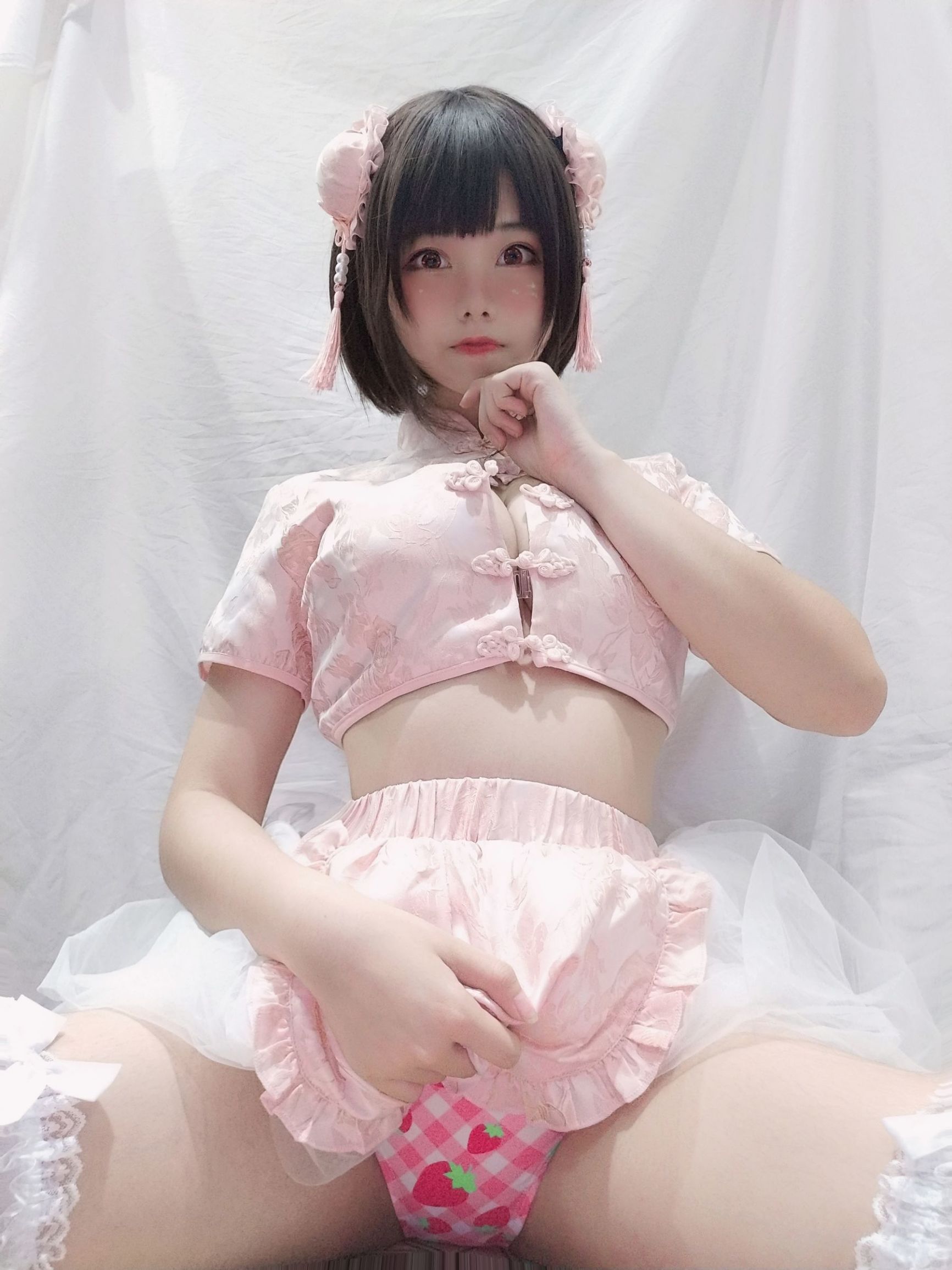 Cosplay写真] 萌え系お姉さん蜜汁猫裘 - 中華娘(自撮り)